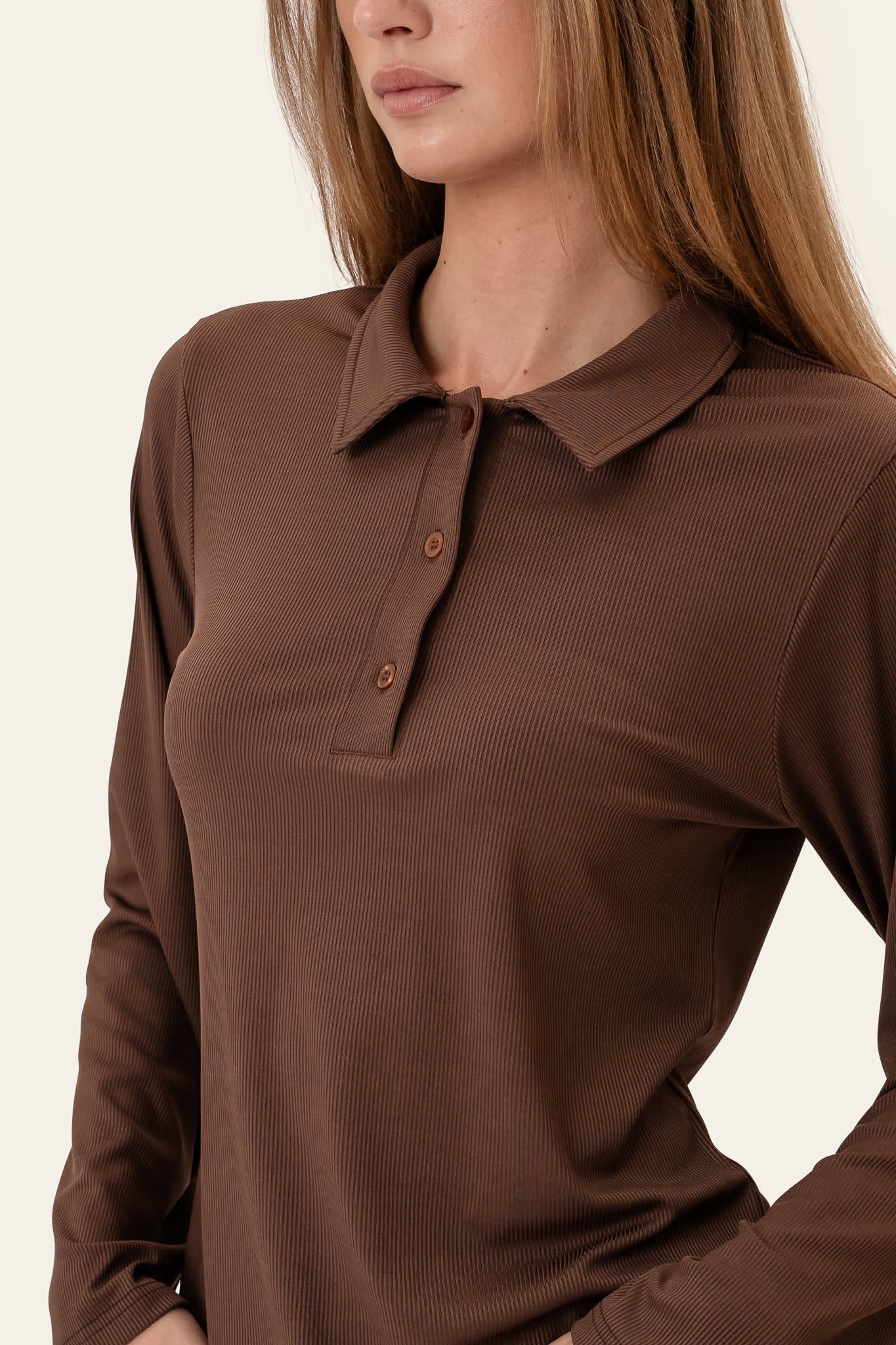 CarlyIC Polo - Dark Brown - Image 5