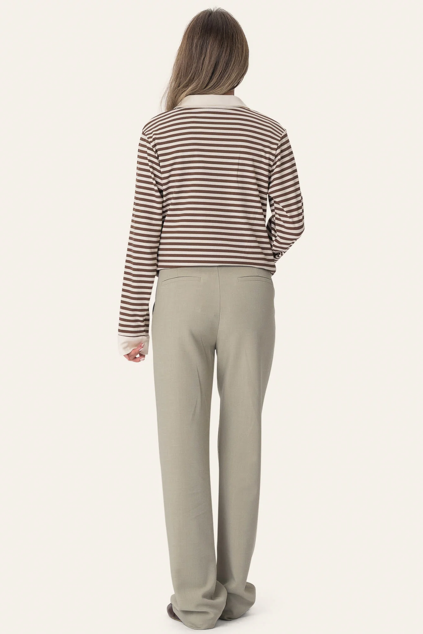 CarlyIC Polo - Brown Stripes - Image 3