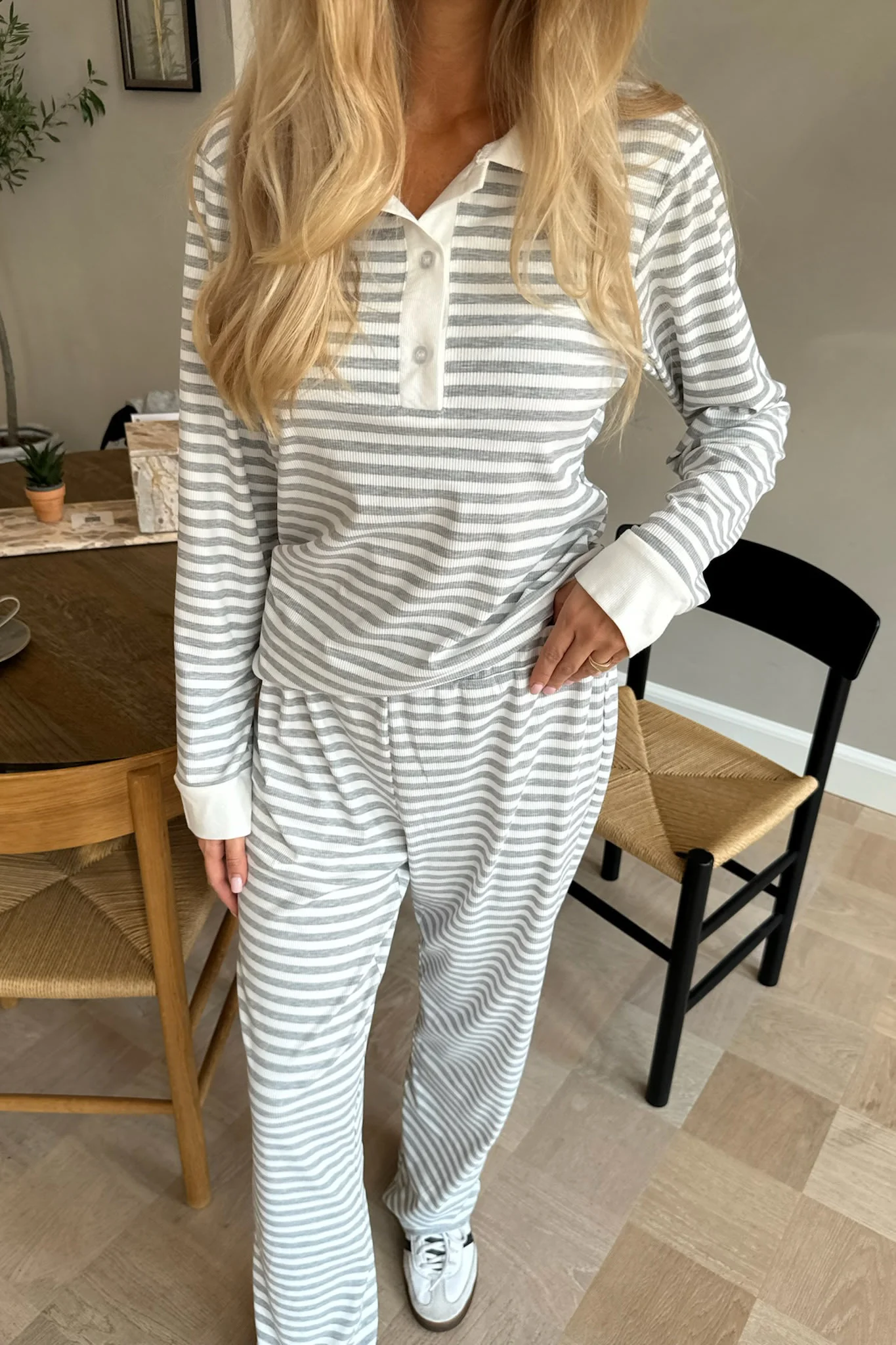 CarlyIC Polo - Grey Stripes - Image 7