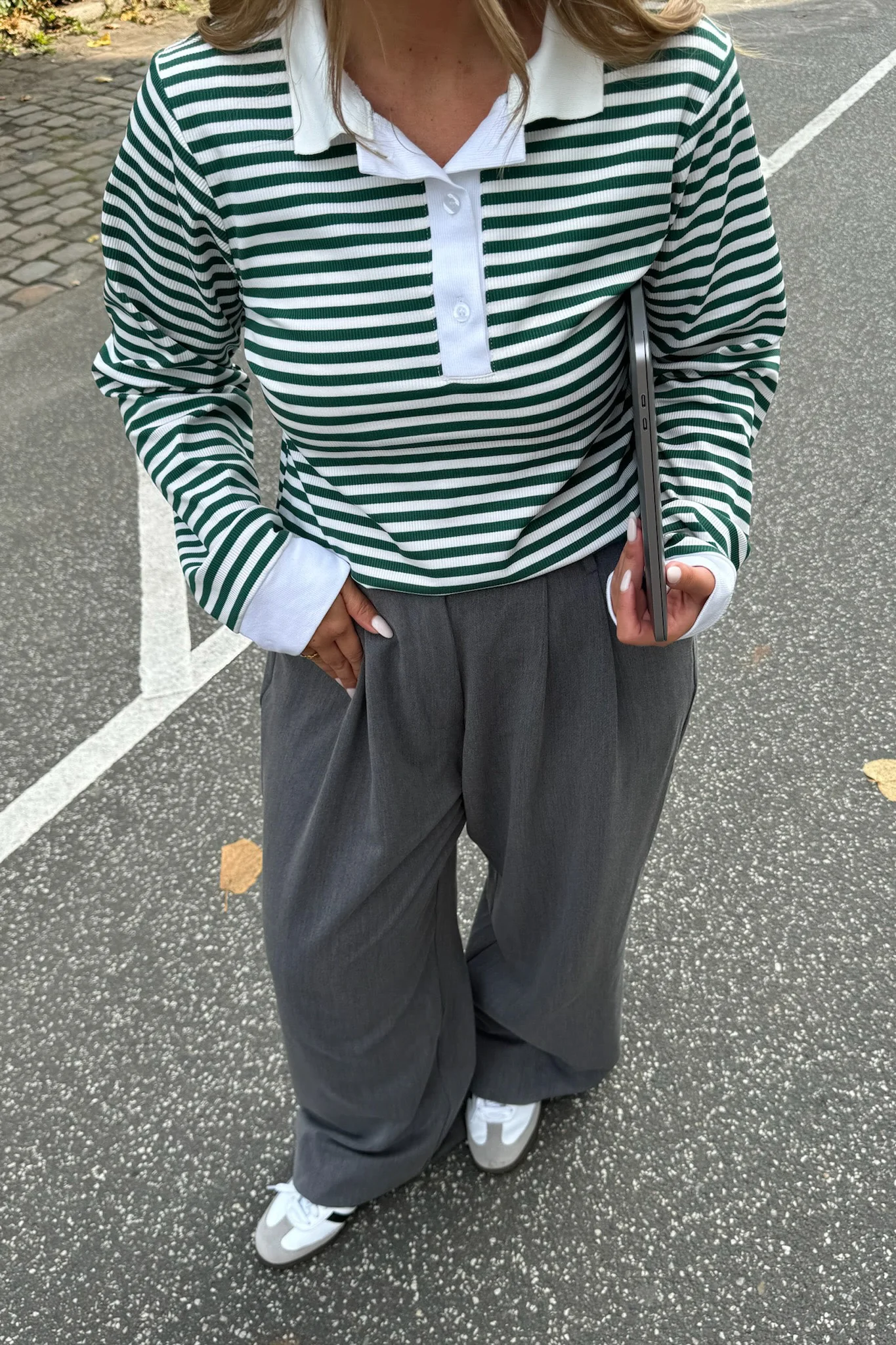 CarlyIC Polo - Green Stripes - Image 5