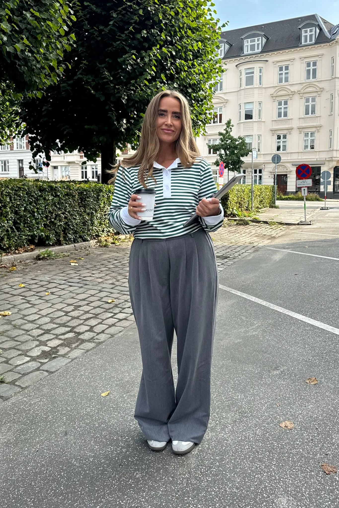 CarlyIC Polo - Green Stripes - Image 6