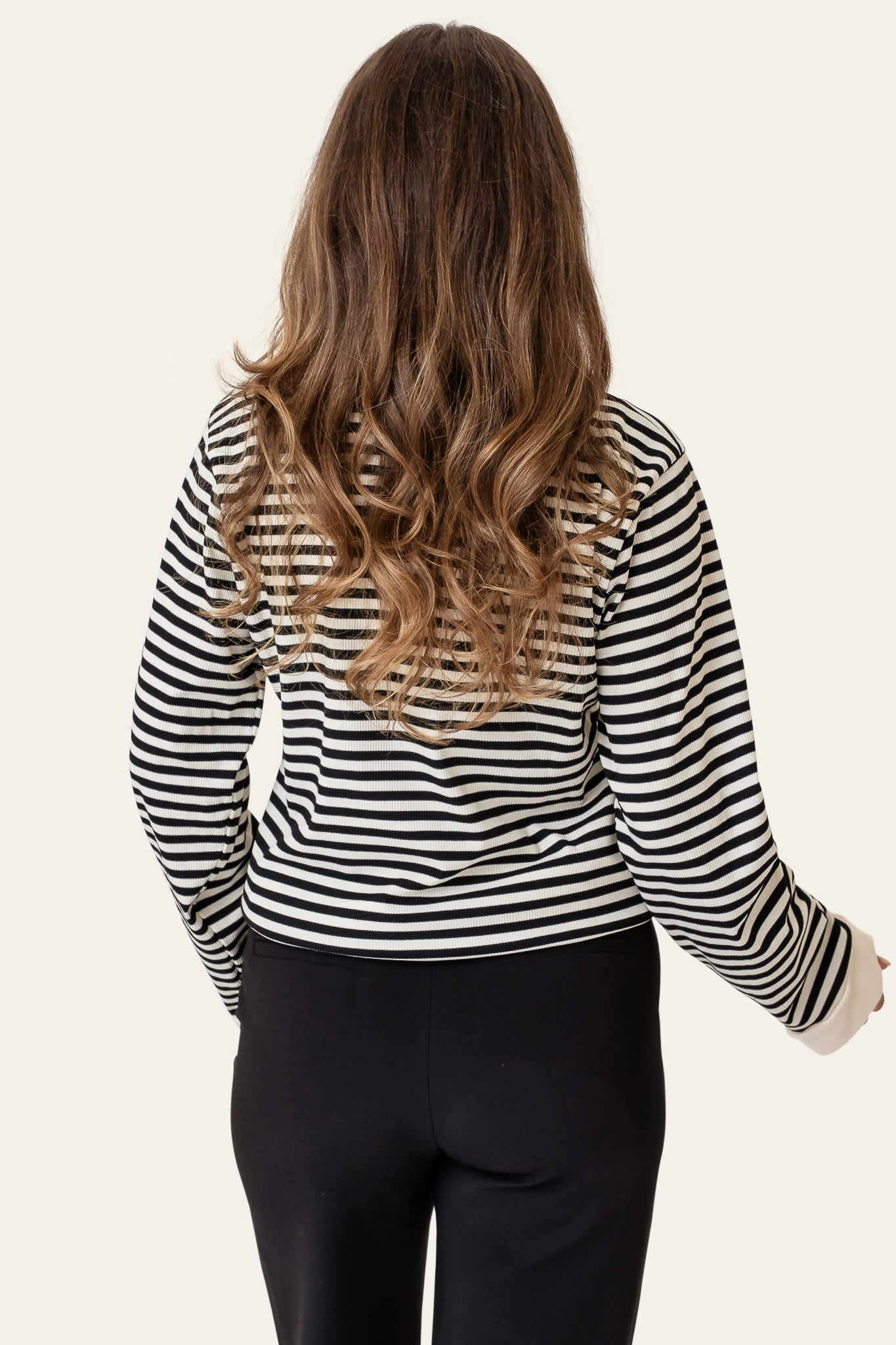 CarlyIC Polo - Black Stripes - Image 6