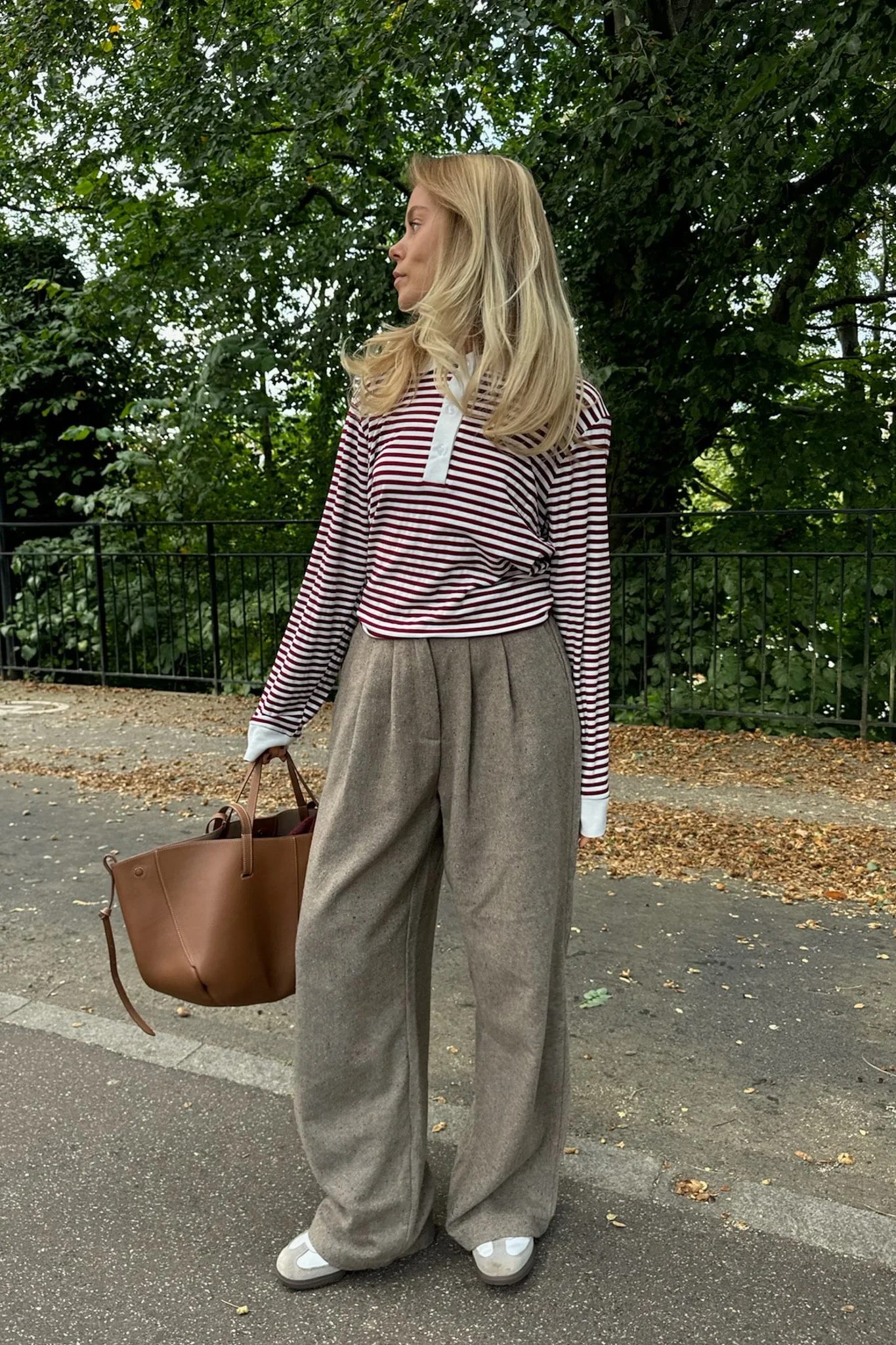 CarlyIC Polo - Bordeaux Stripes - Image 3