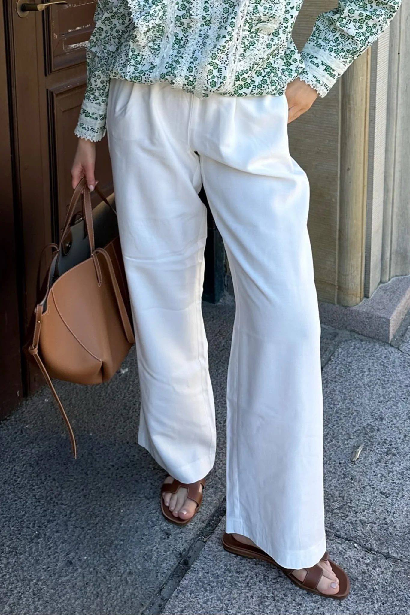 VMCarmen HR Wide Pull On Pant - Snow White - Image 2