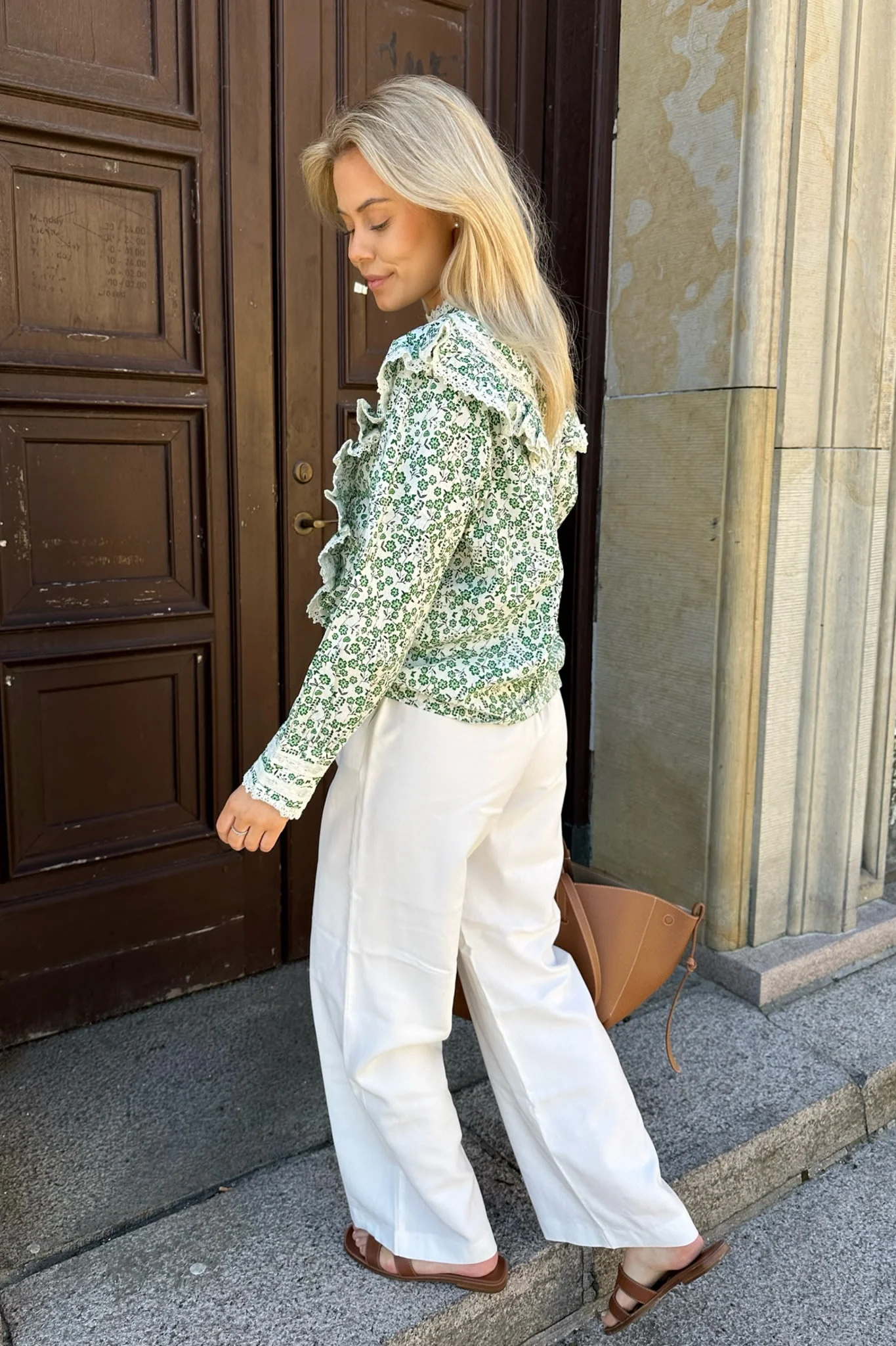 VMCarmen HR Wide Pull On Pant - Snow White - Image 4