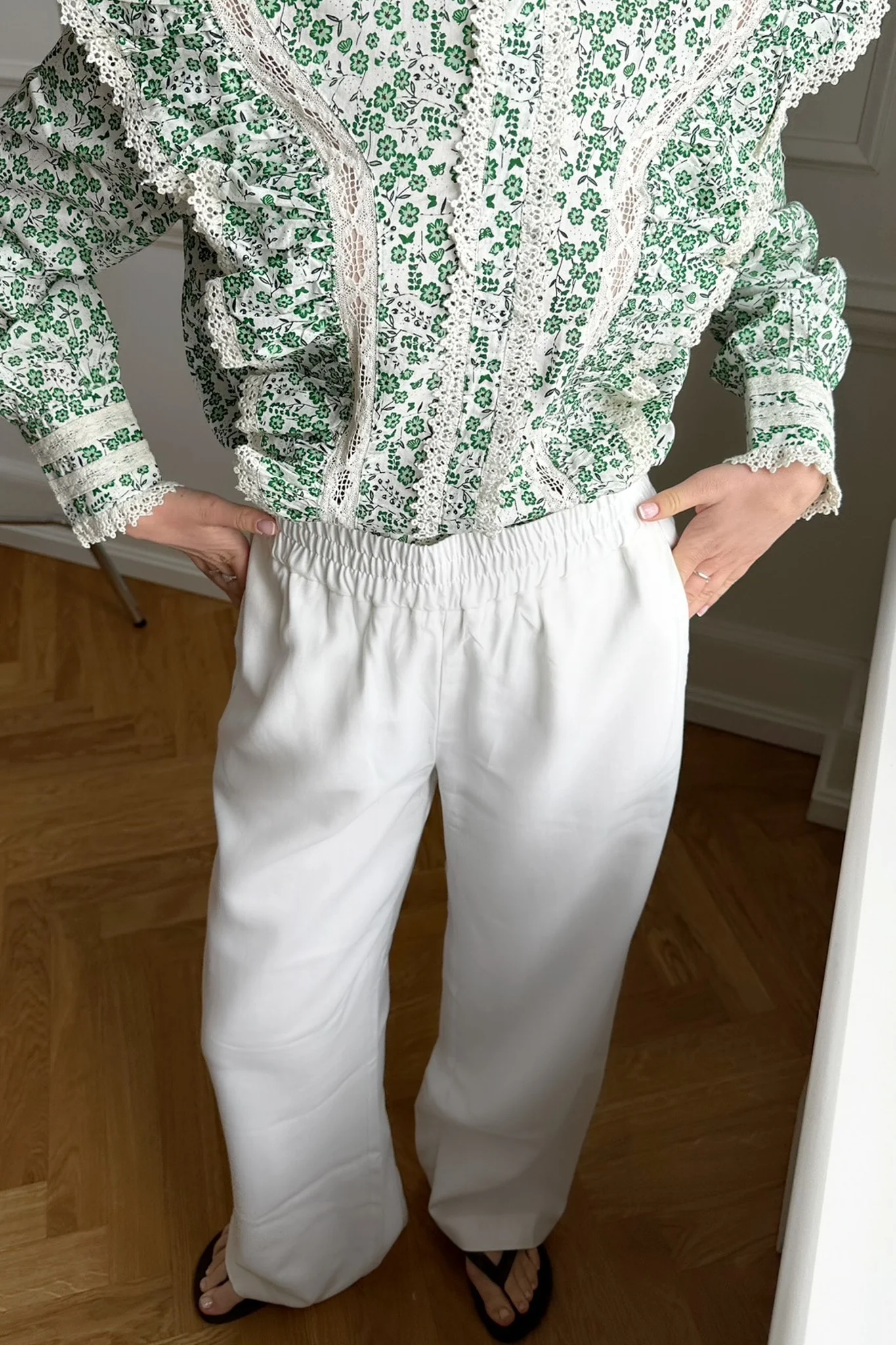 VMCarmen HR Wide Pull On Pant - Snow White - Image 6