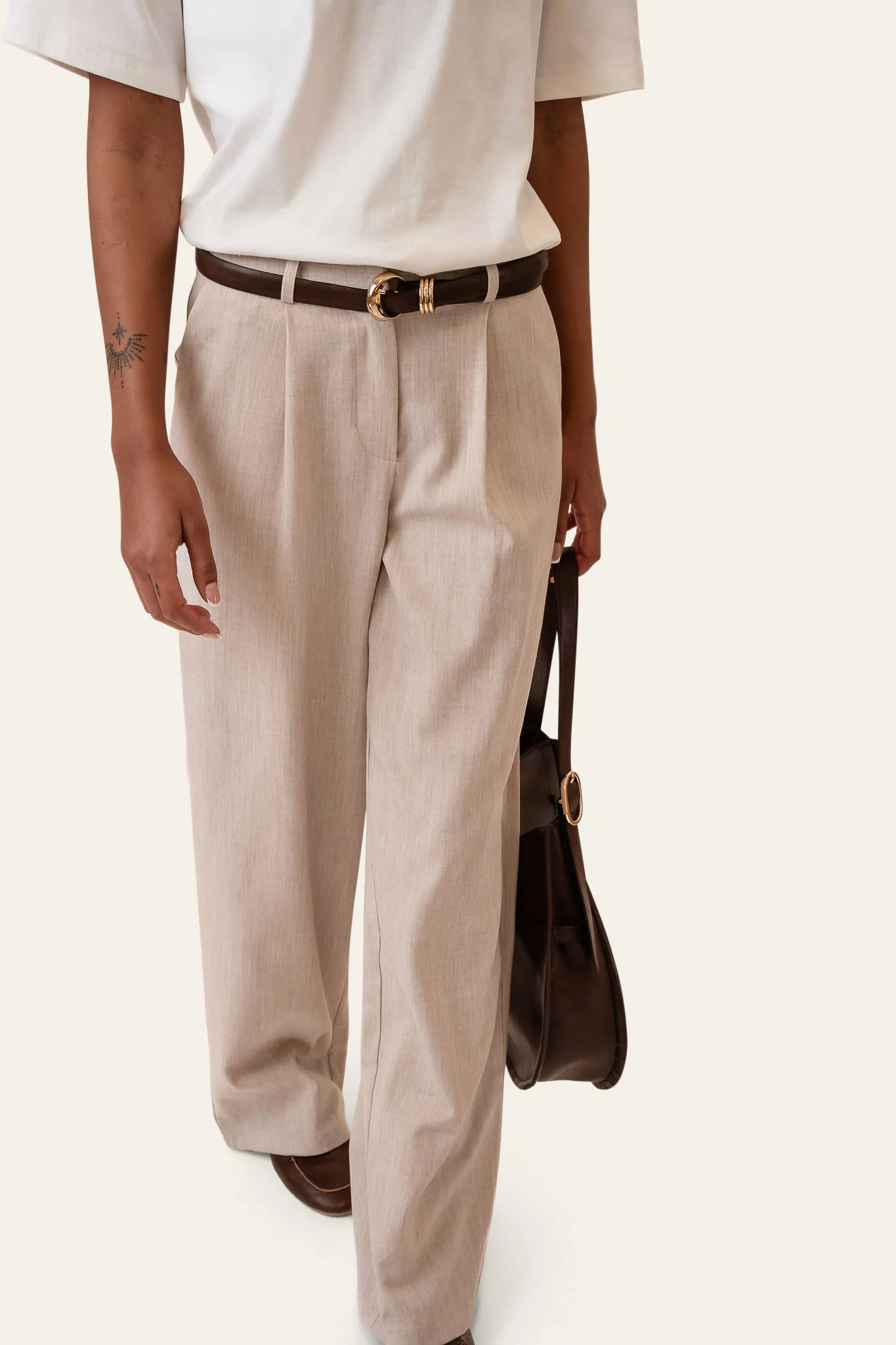 CelinaIC Pants - Beige - Image 3