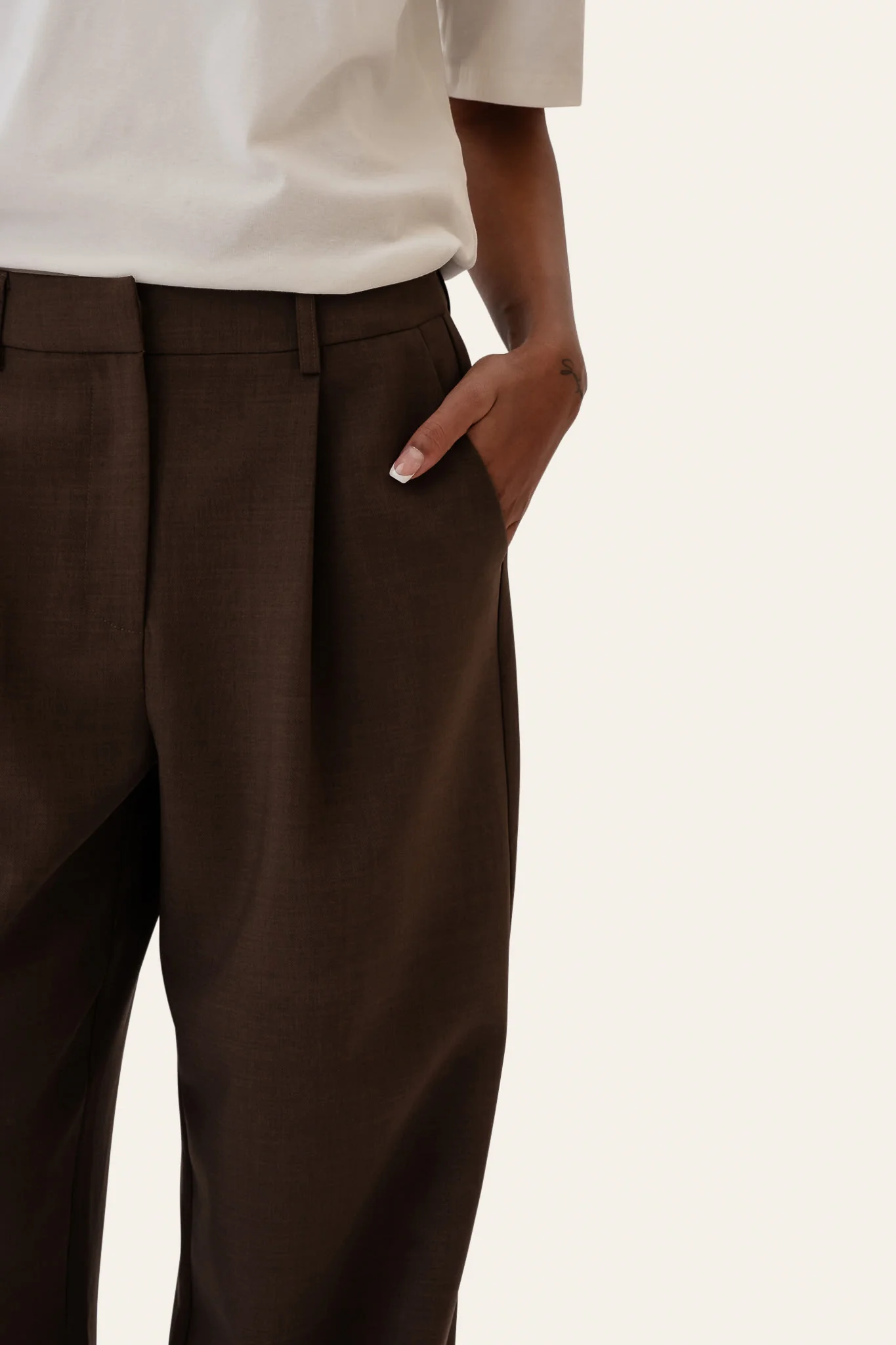 CelinaIC Pants - Dark Brown - Image 4