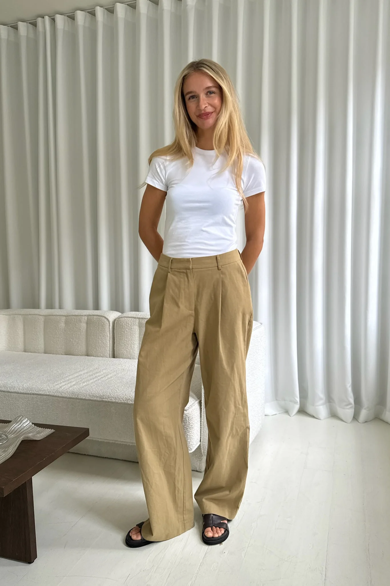 CelinaIC Pants - Light Khaki - Image 13