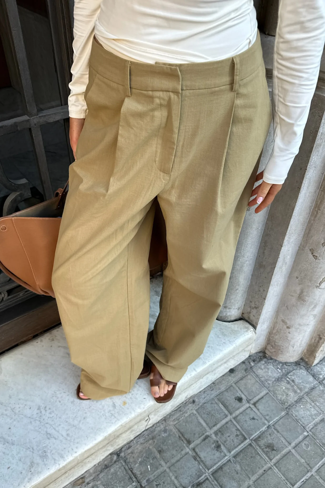 CelinaIC Pants - Light Khaki - Image 5