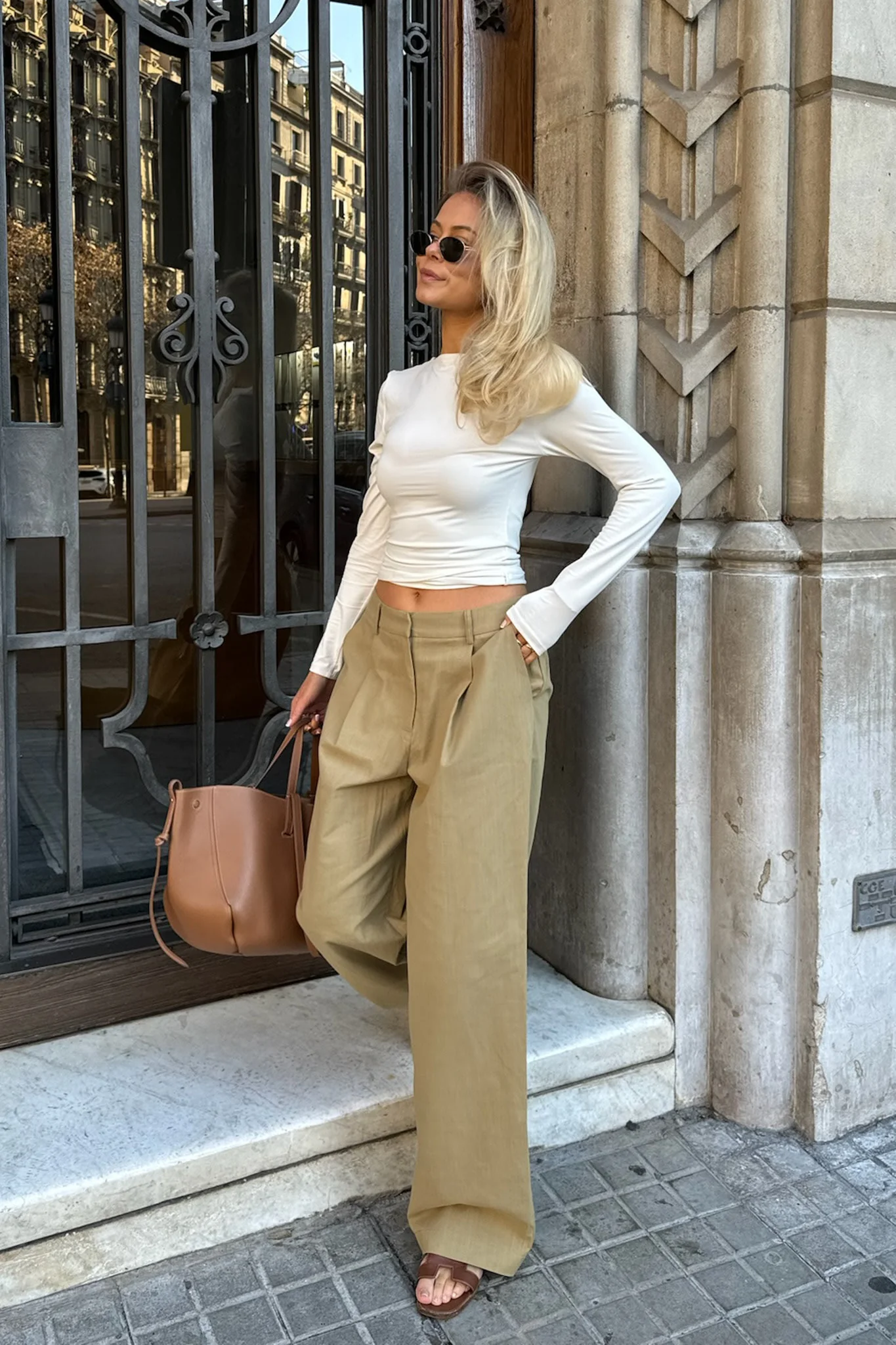 CelinaIC Pants - Light Khaki - Image 8