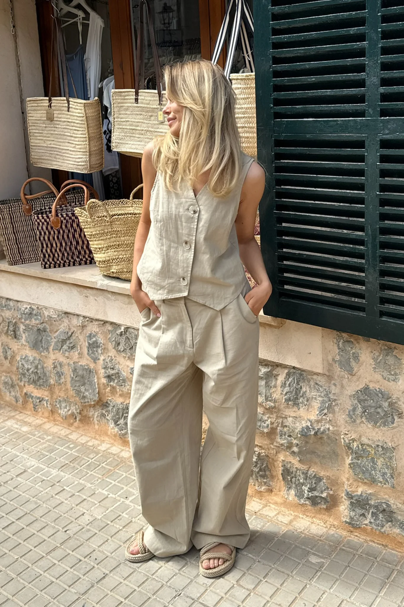 CelinaIC Pants - Sand - Image 3