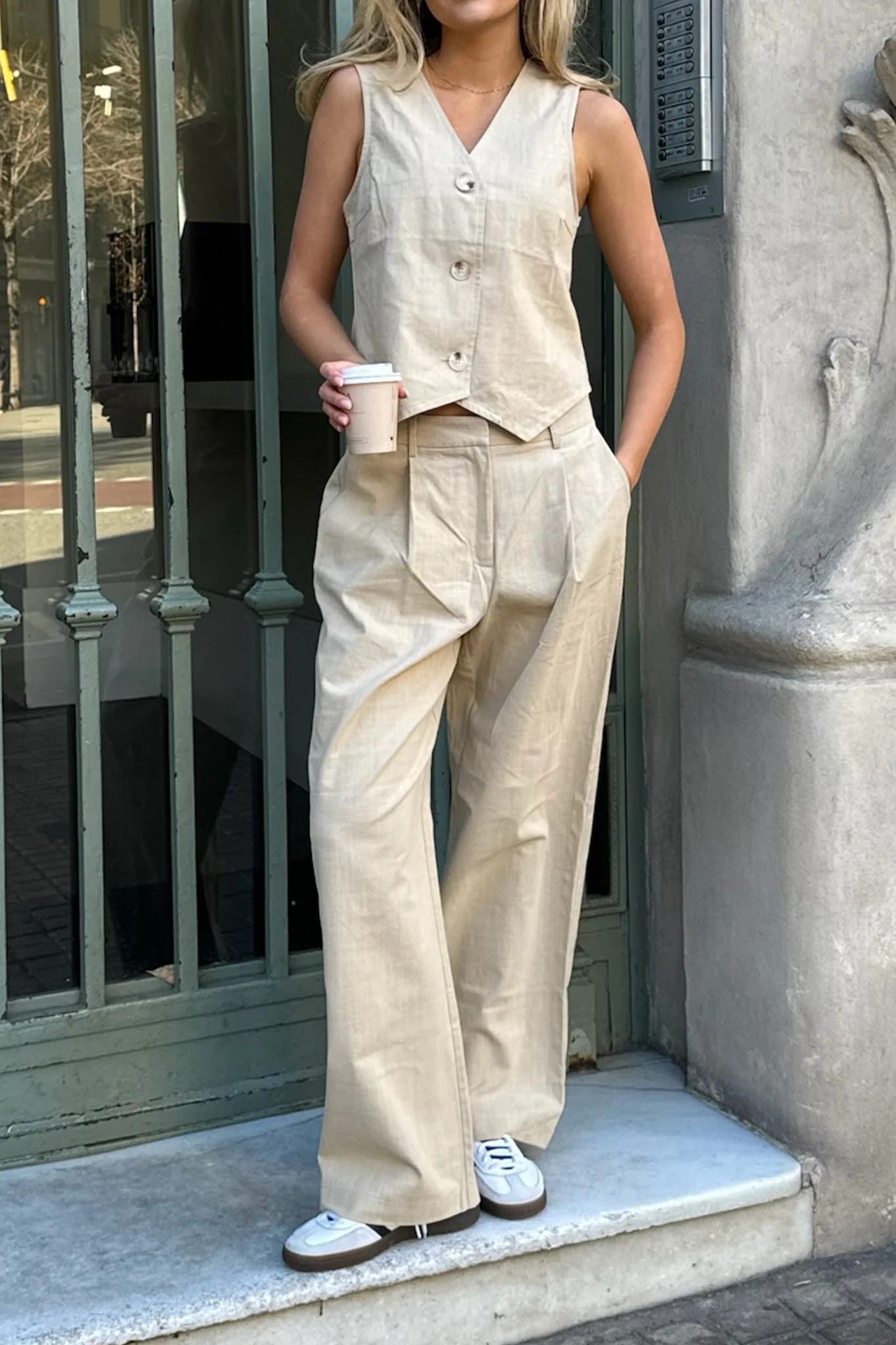 CelinaIC Pants - Sand - Image 7