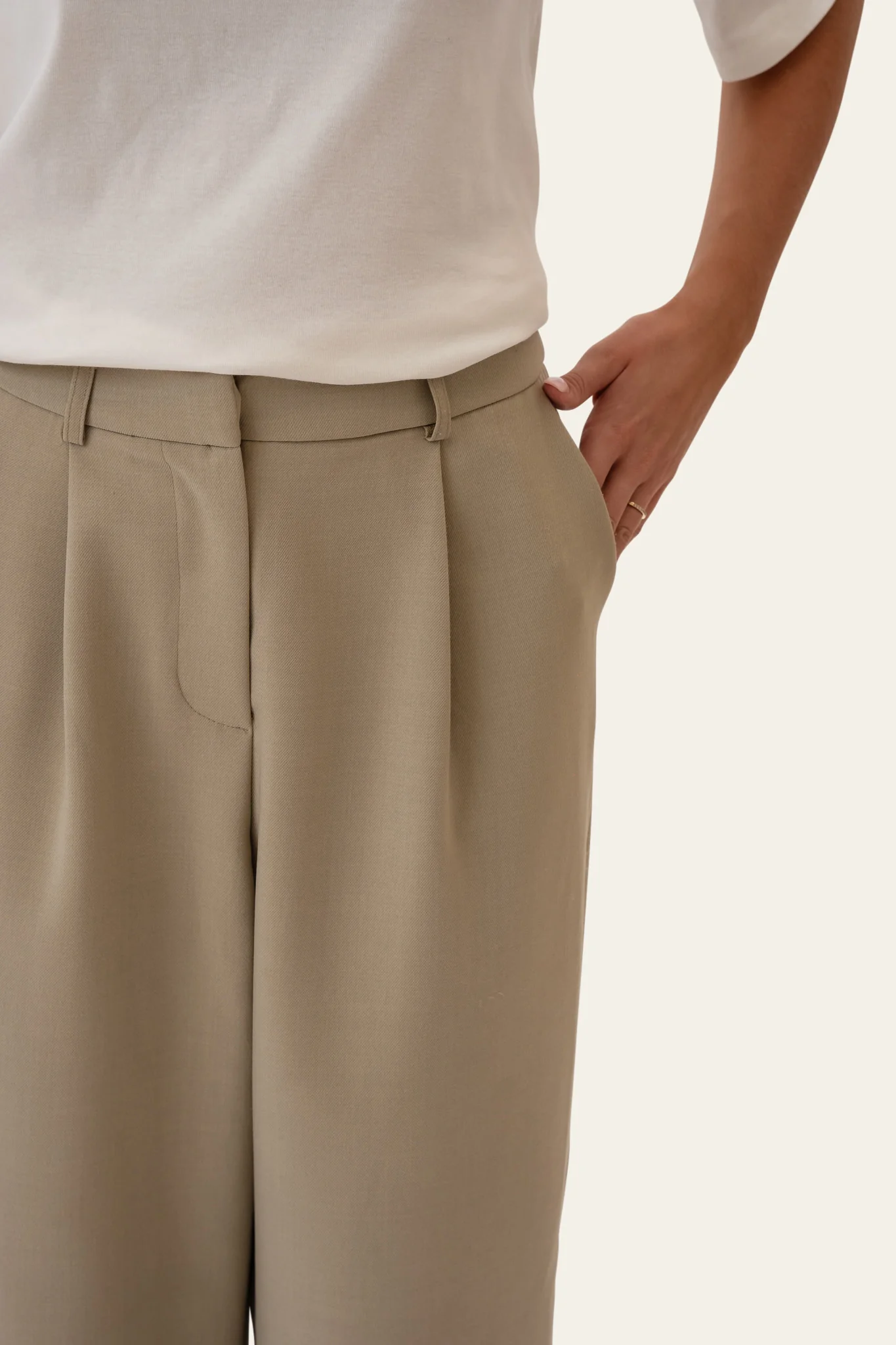 CelinaIC Pants - Dusty Beige - Image 3