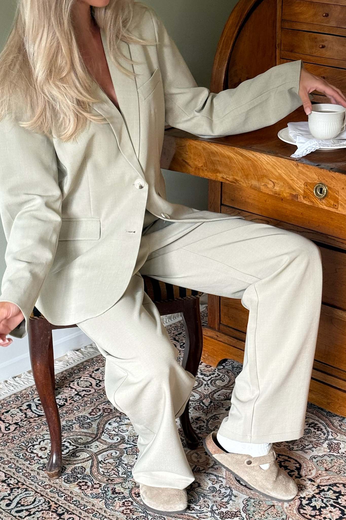 CelinaIC Pants - Dusty Beige - Image 9
