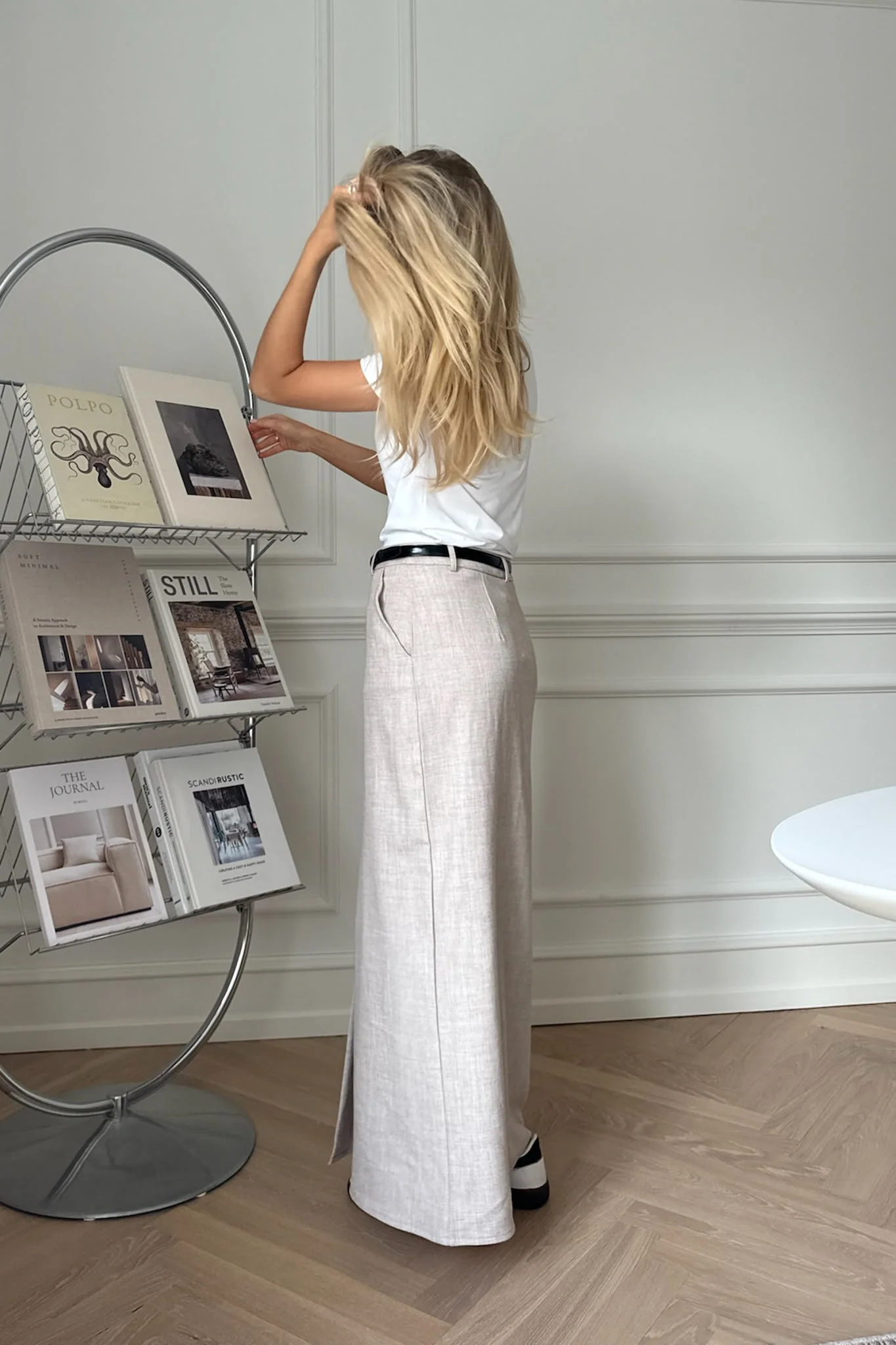 CelinaIC Long Skirt - Beige - Image 9