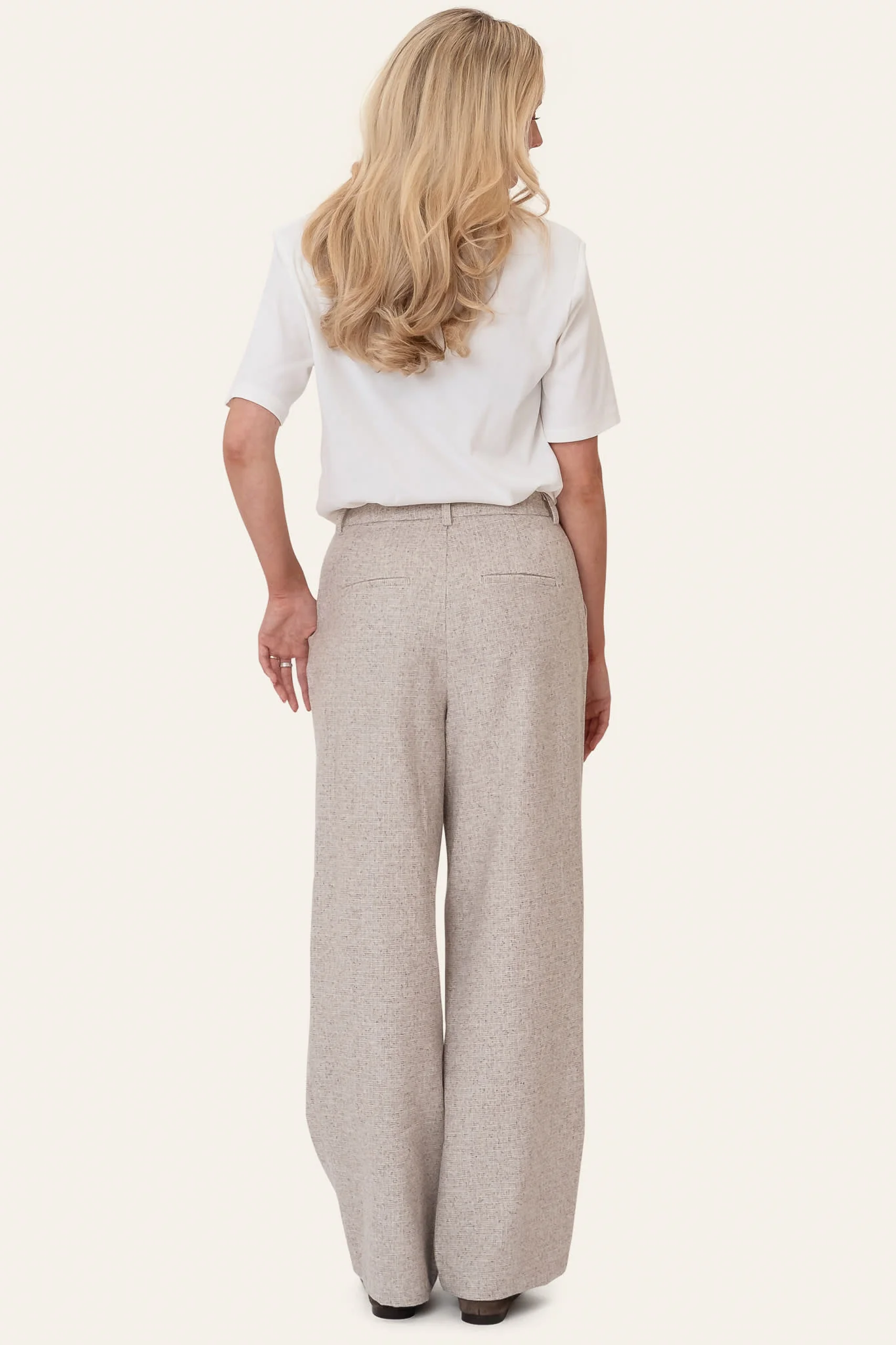 CelinaIC Pants - Beige Melange - Image 2