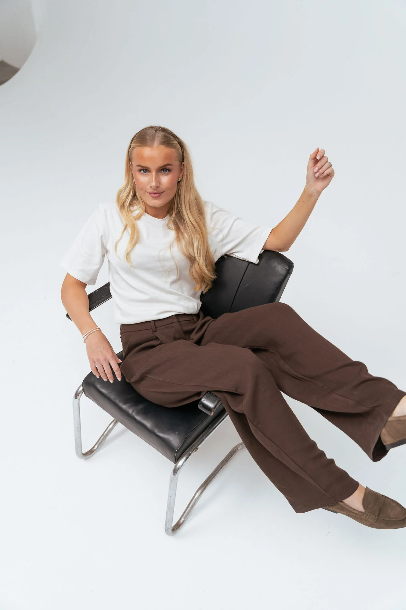 CelinaIC Pants - Dark Brown Texture - Image 5