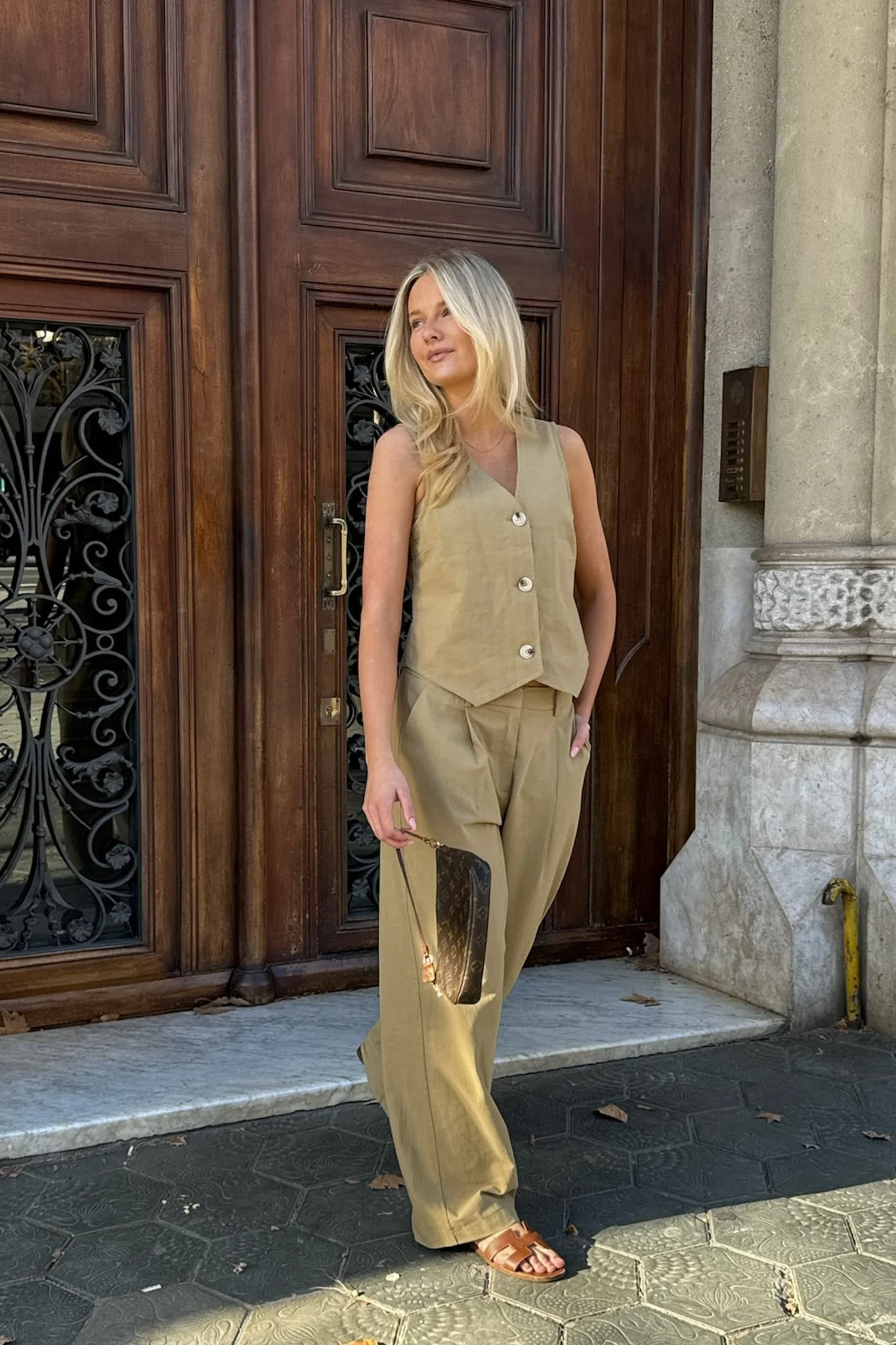 CelinaIC Vest - Light Khaki - Image 8