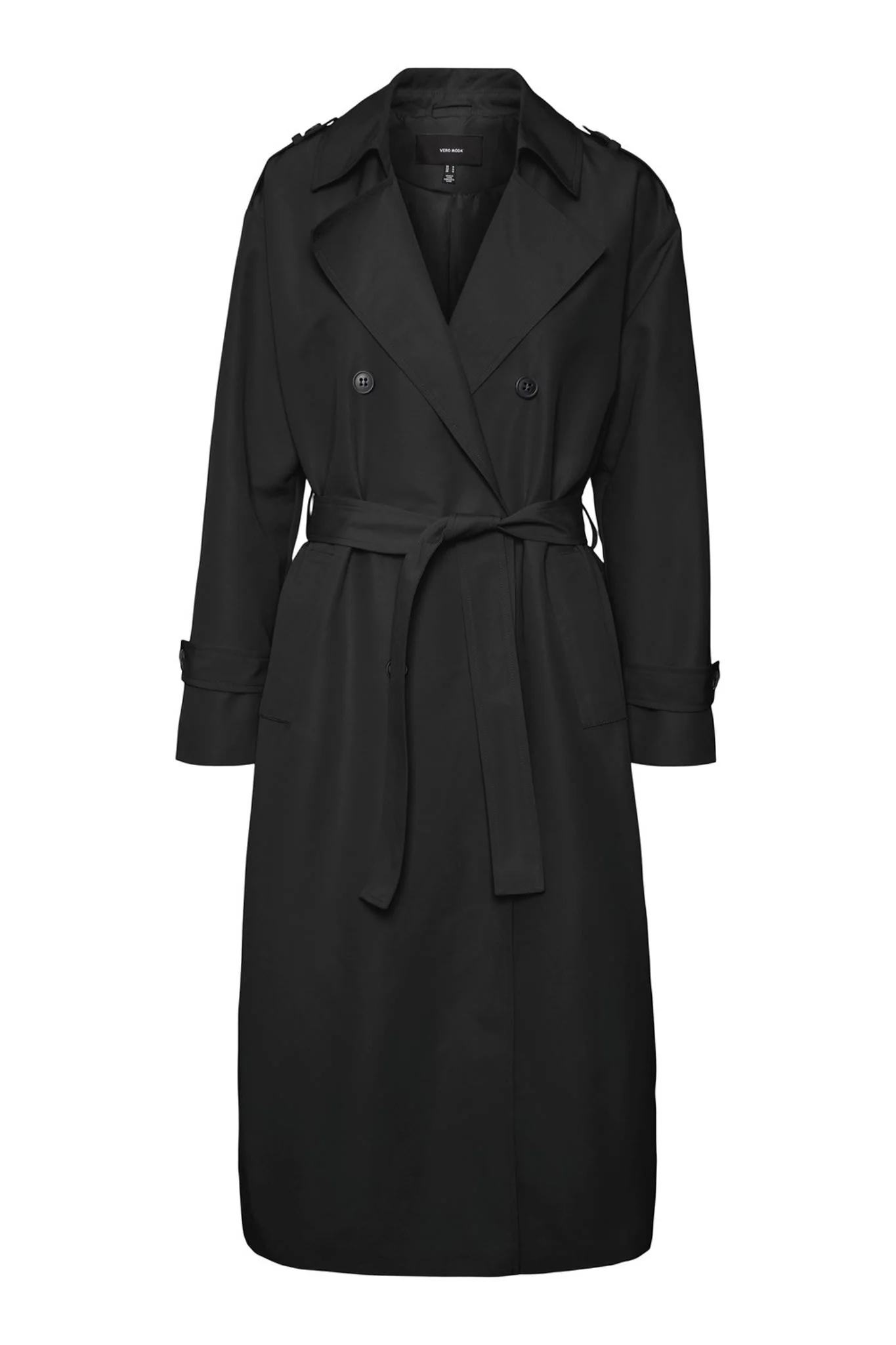 VMChloe Long Trenchcoat - Black - Image 6