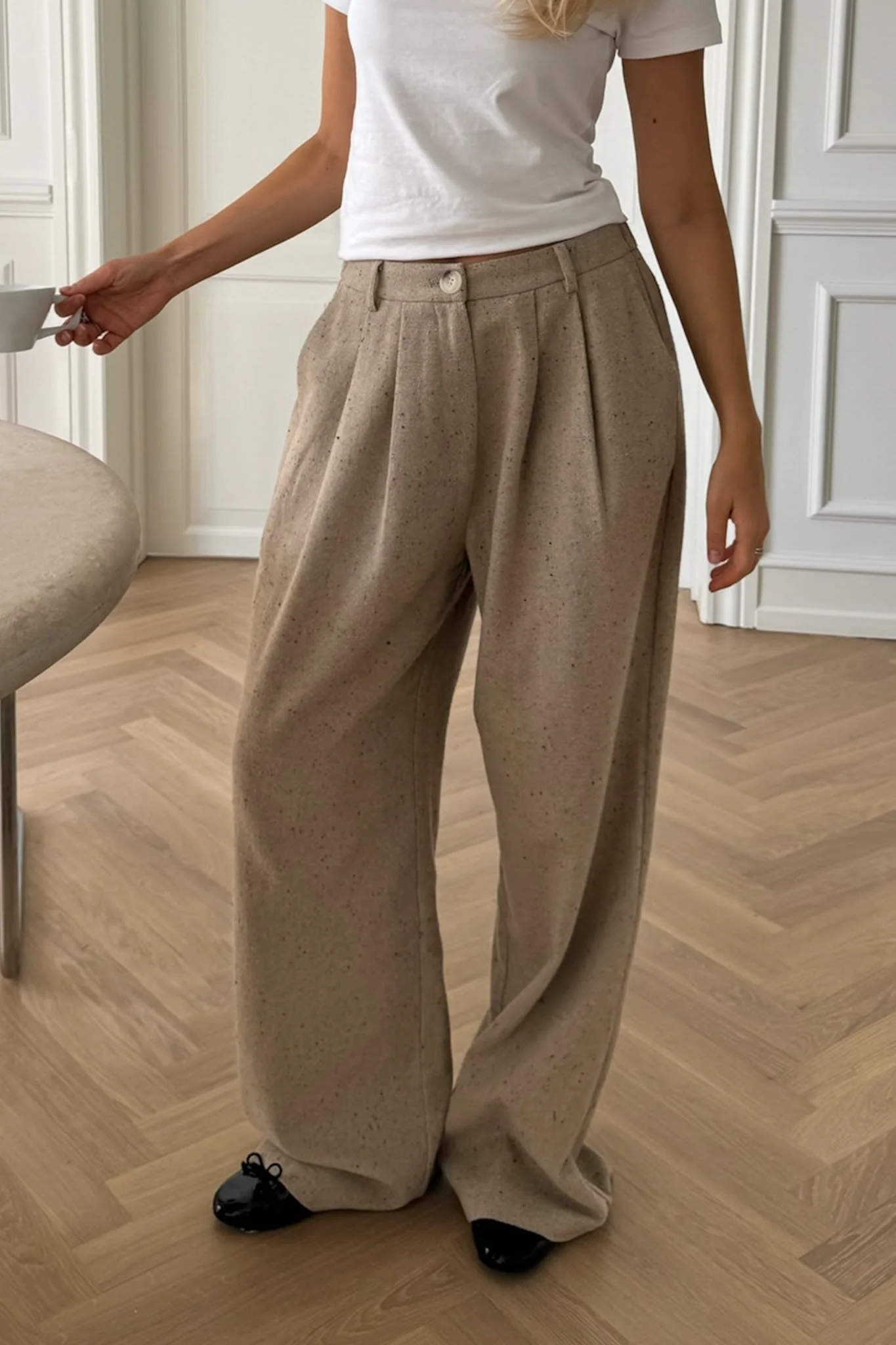 ClaraIC Pants - Beige Melange - Image 6