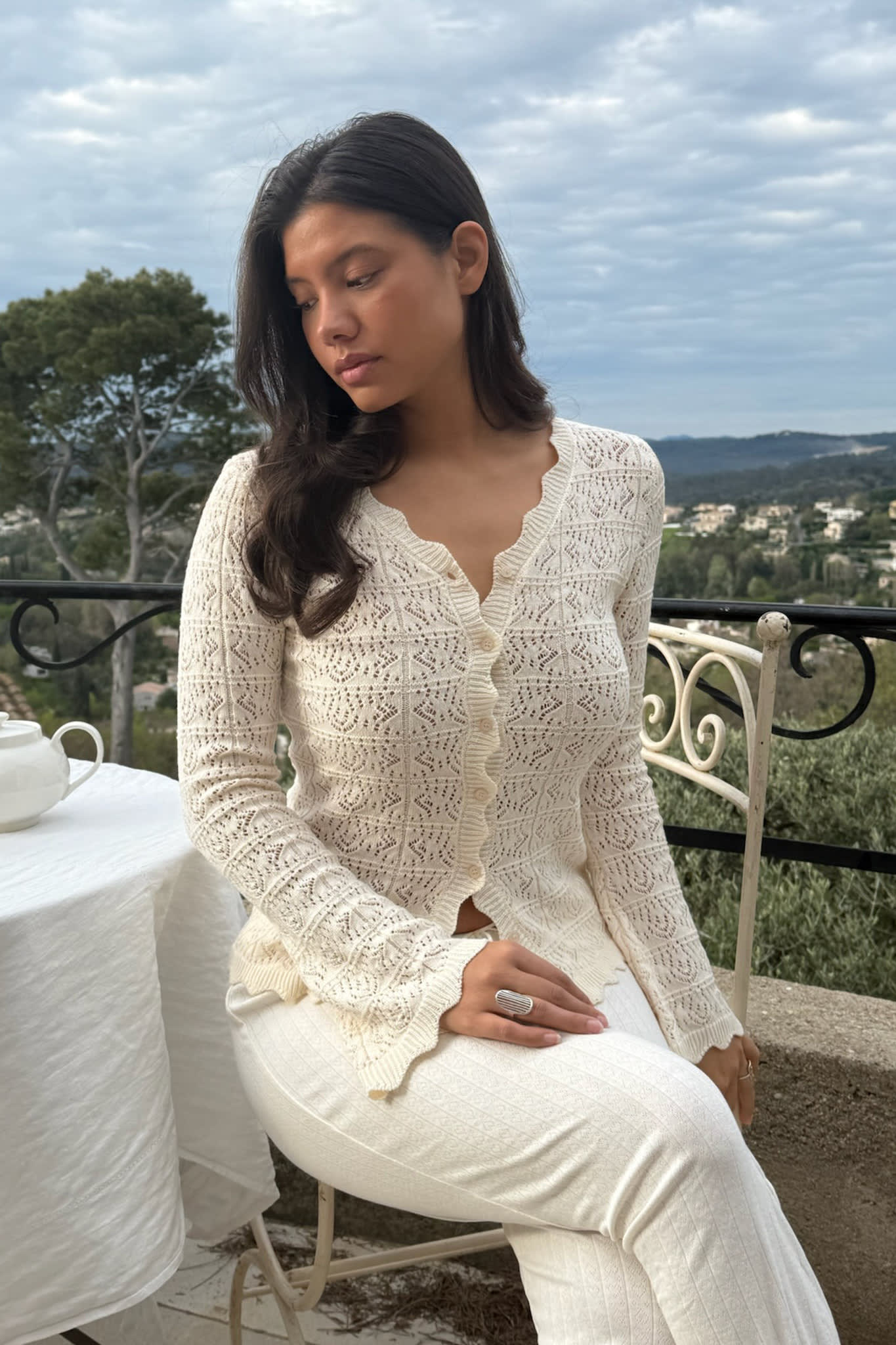DagmarIC Cardigan - Off White - Image 4