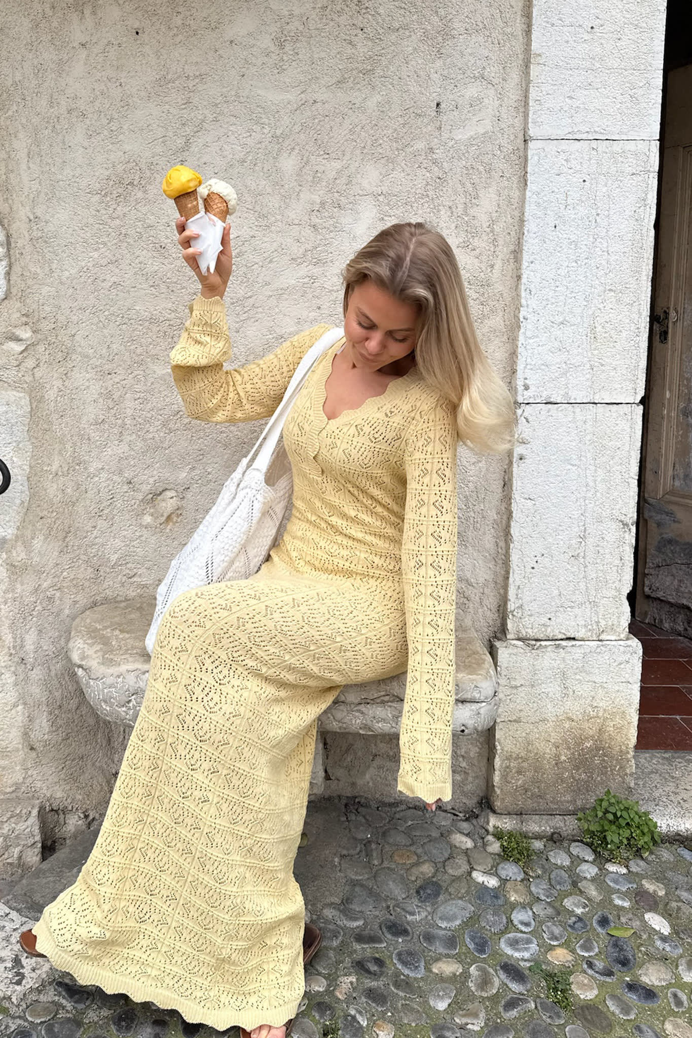 DagmarIC Maxi Dress - Yellow - Image 6