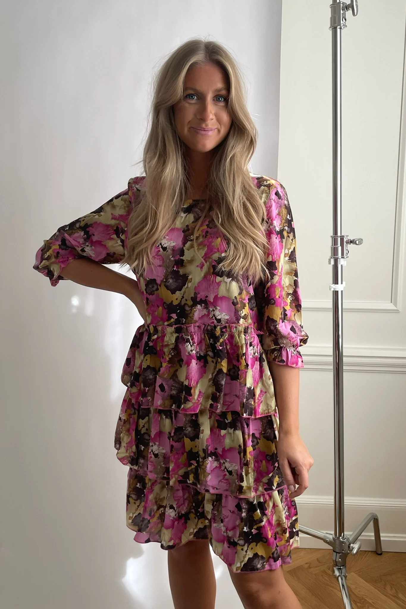 Danni Dress - Pink Choco Print - Image 2