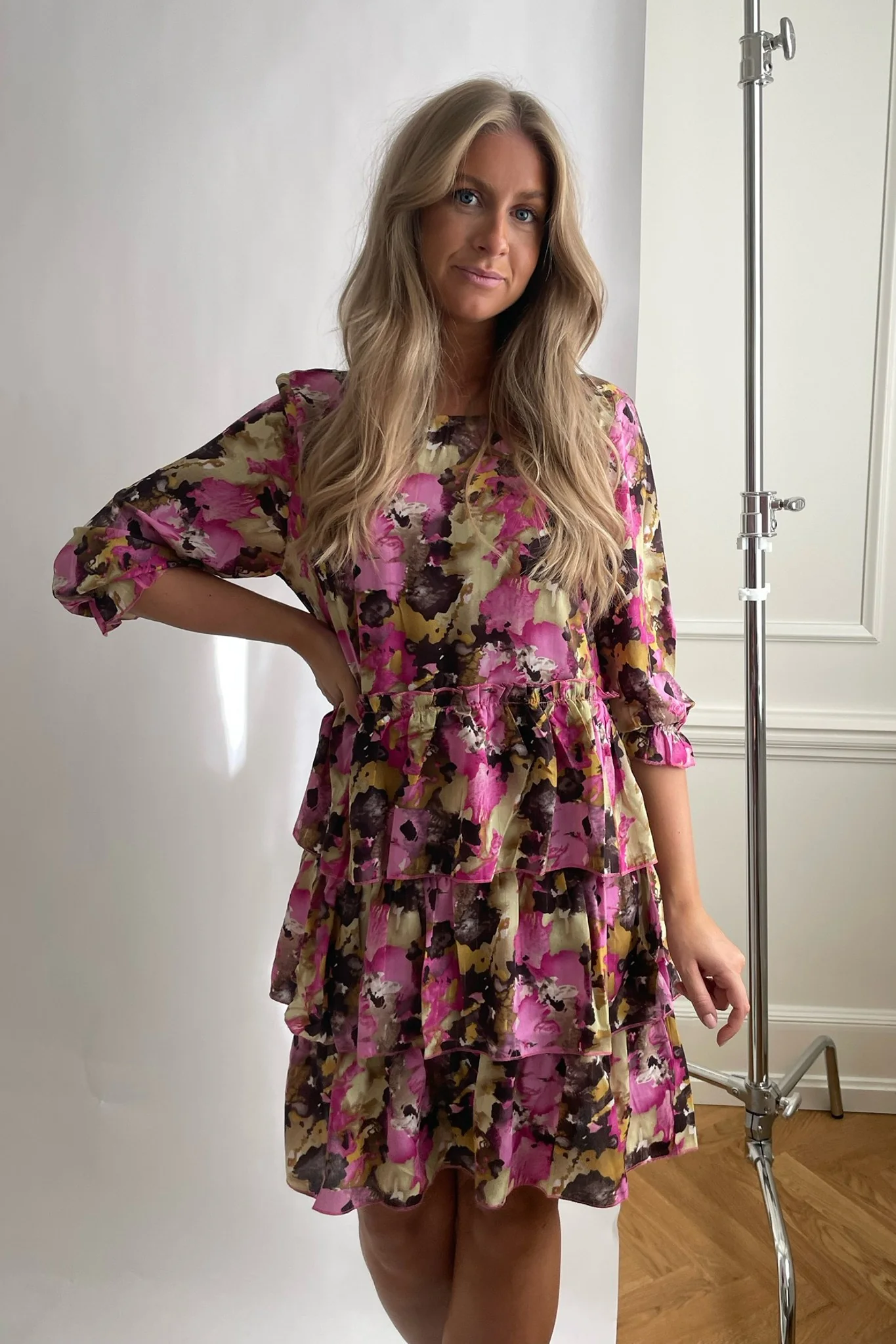 Danni Dress - Pink Choco Print - Image 3
