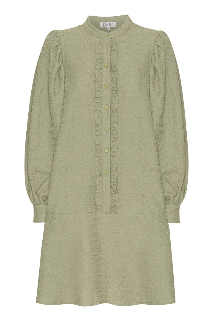 ElieIC Ruffle Dress - Green - Image 9