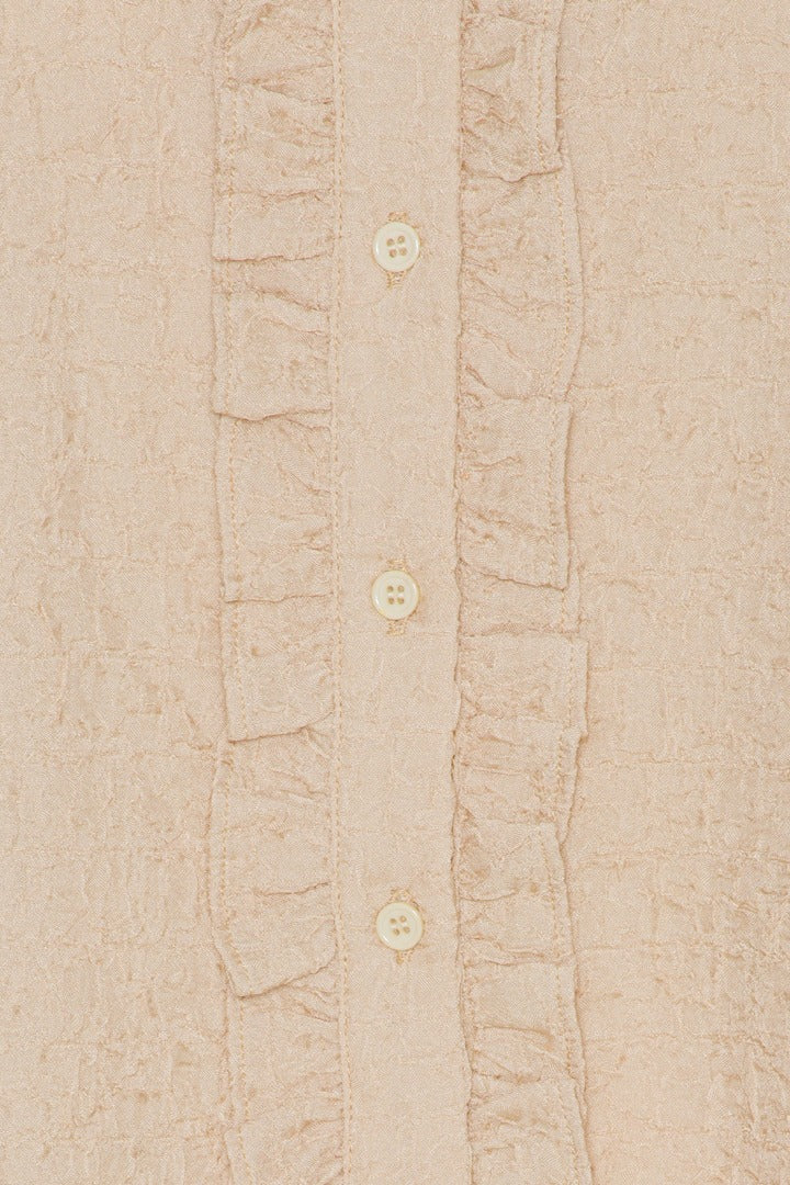 ElieIC Ruffle Dress - Light Beige - Image 12