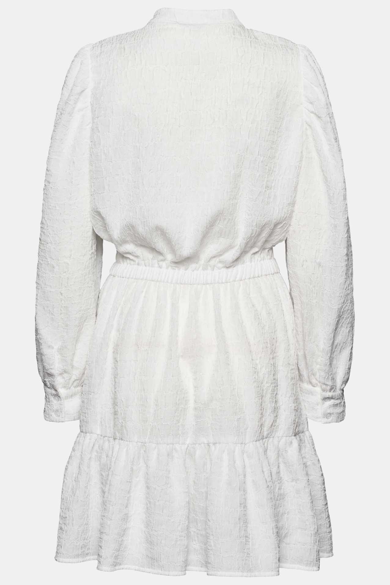 ElieaIC Ruffle Dress - White - Image 8