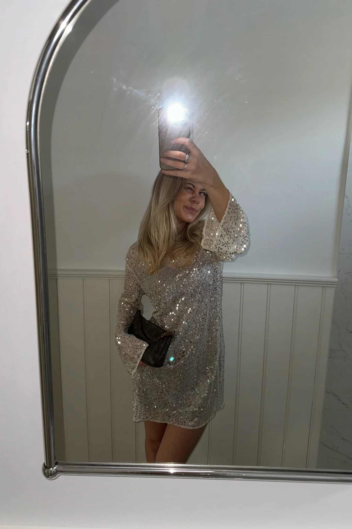 ElinaIC Sequin Dress - Silver - Image 15