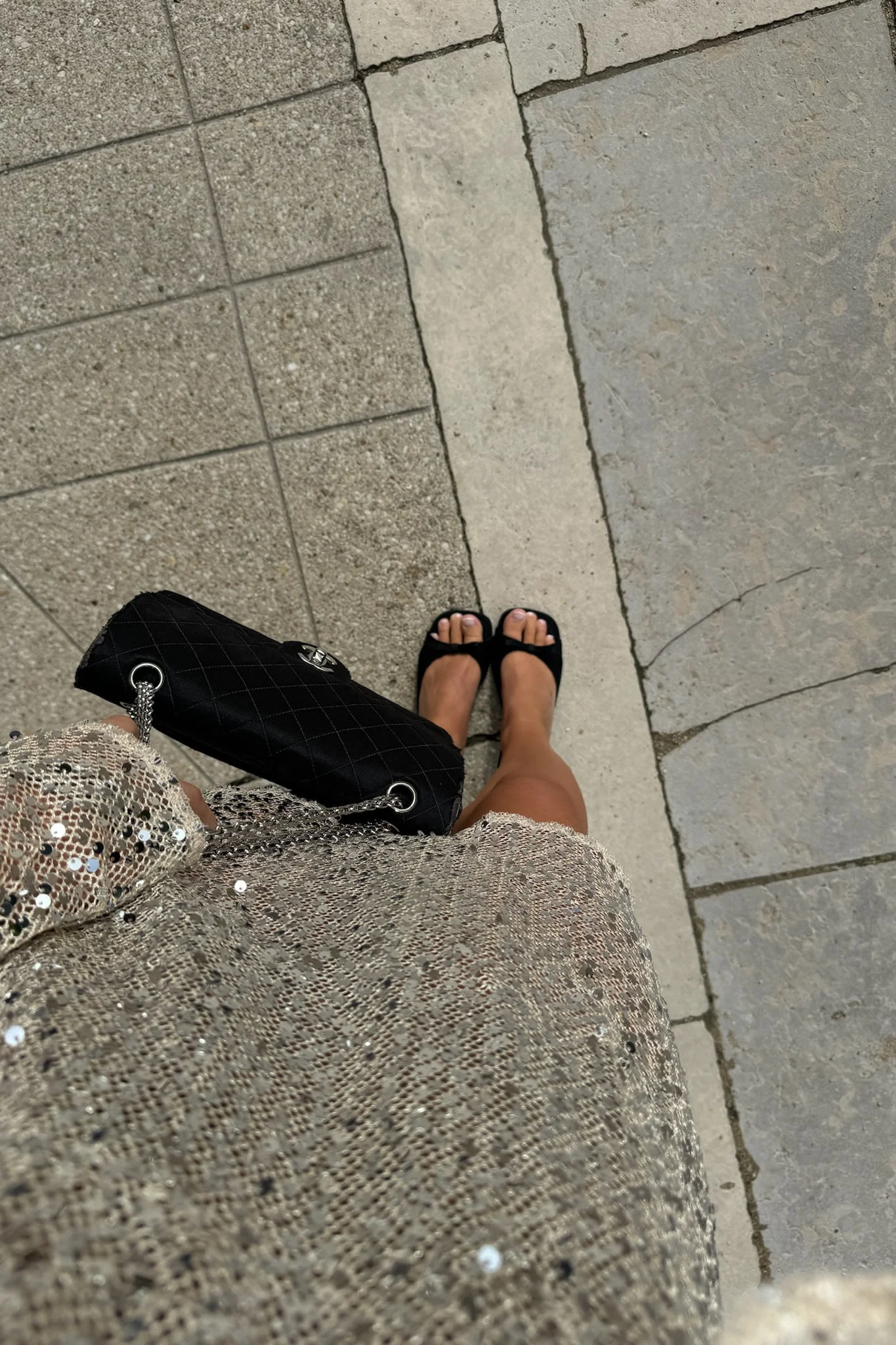 ElinaIC Sequin Dress - Silver - Image 3