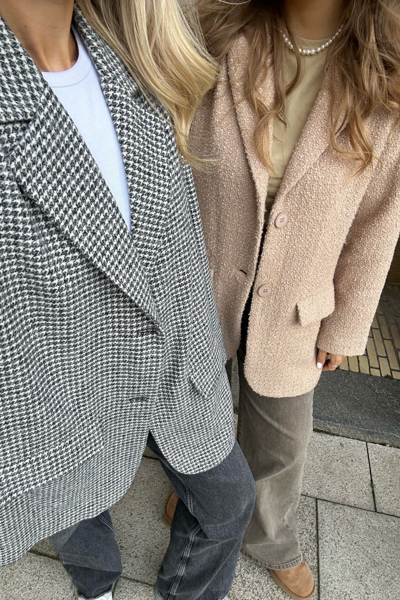 ElisaIC Blazer - Grey Beige Checks - Image 5