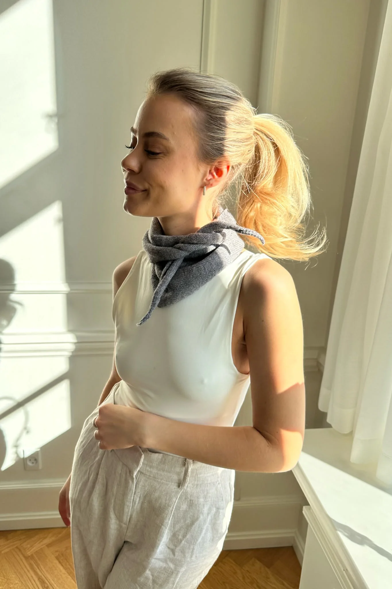 EllieIC Scarf - Grey - Image 4