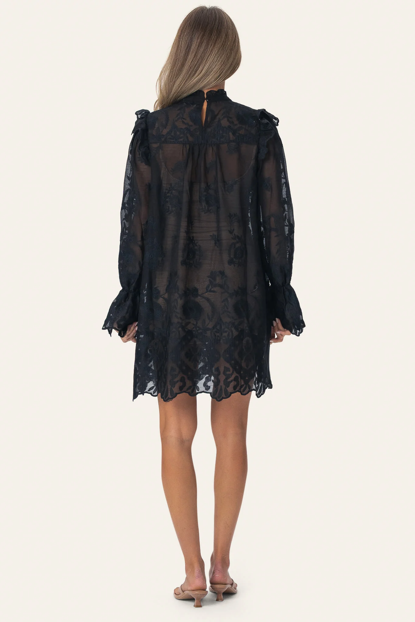 EllinorIC Lace Dress - Vintage Black - Image 3