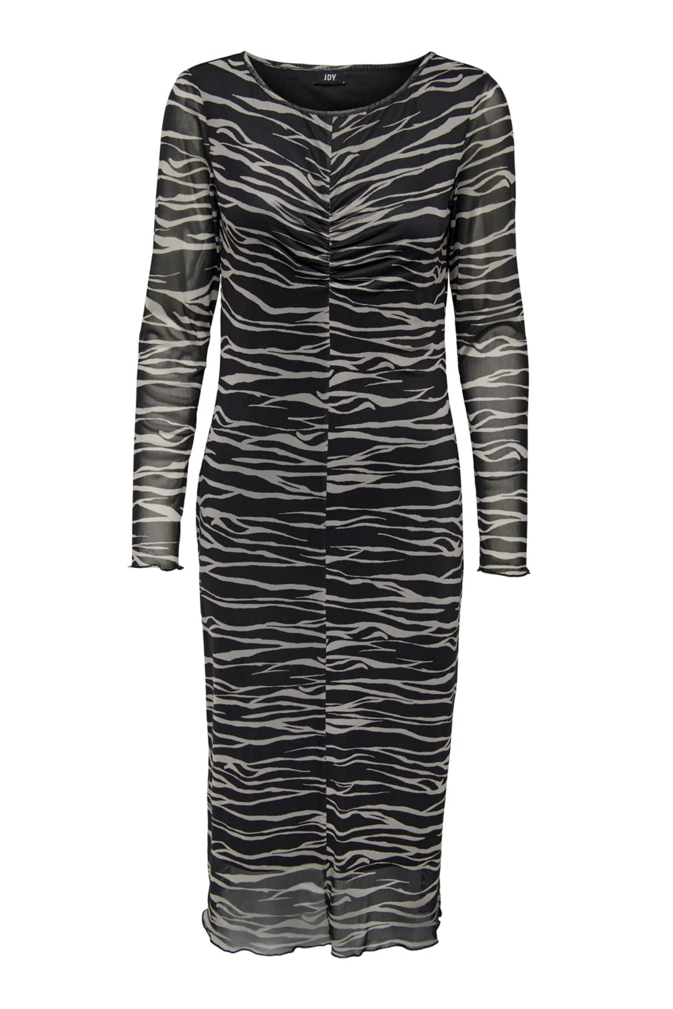JDYElsa LS Mesh Dress - Black Zebra - Image 5