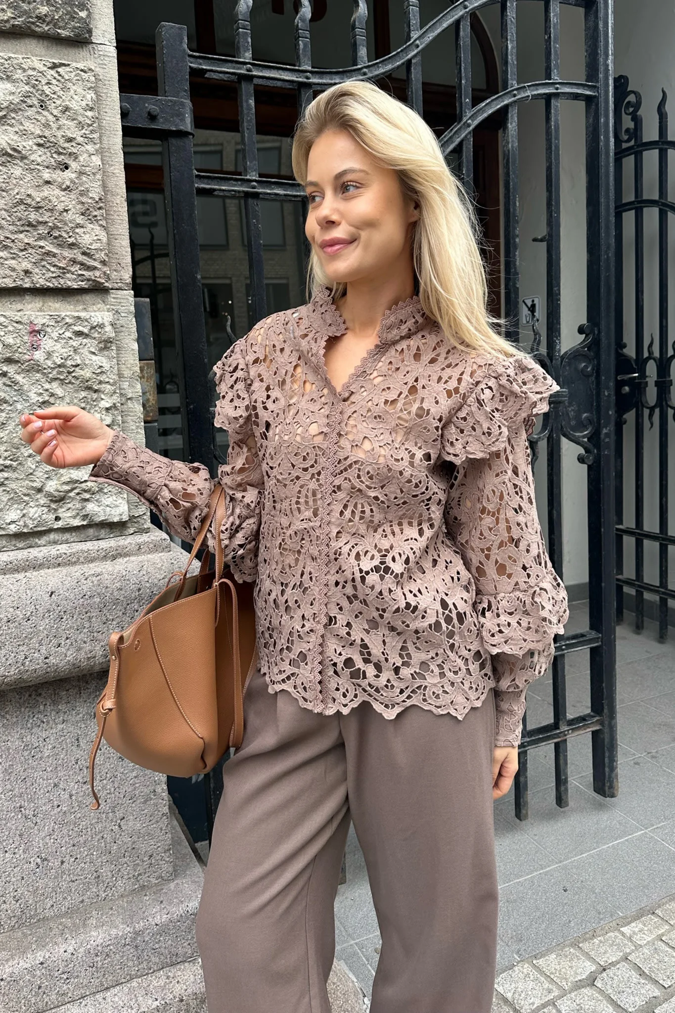 EmilieIC Blouse - Mocca - Image 4