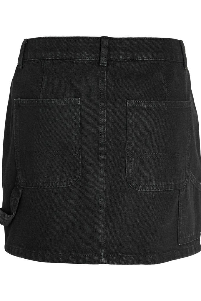 NMEmily Cardonna Hw Cargo Skirt - Black Denim - Image 9