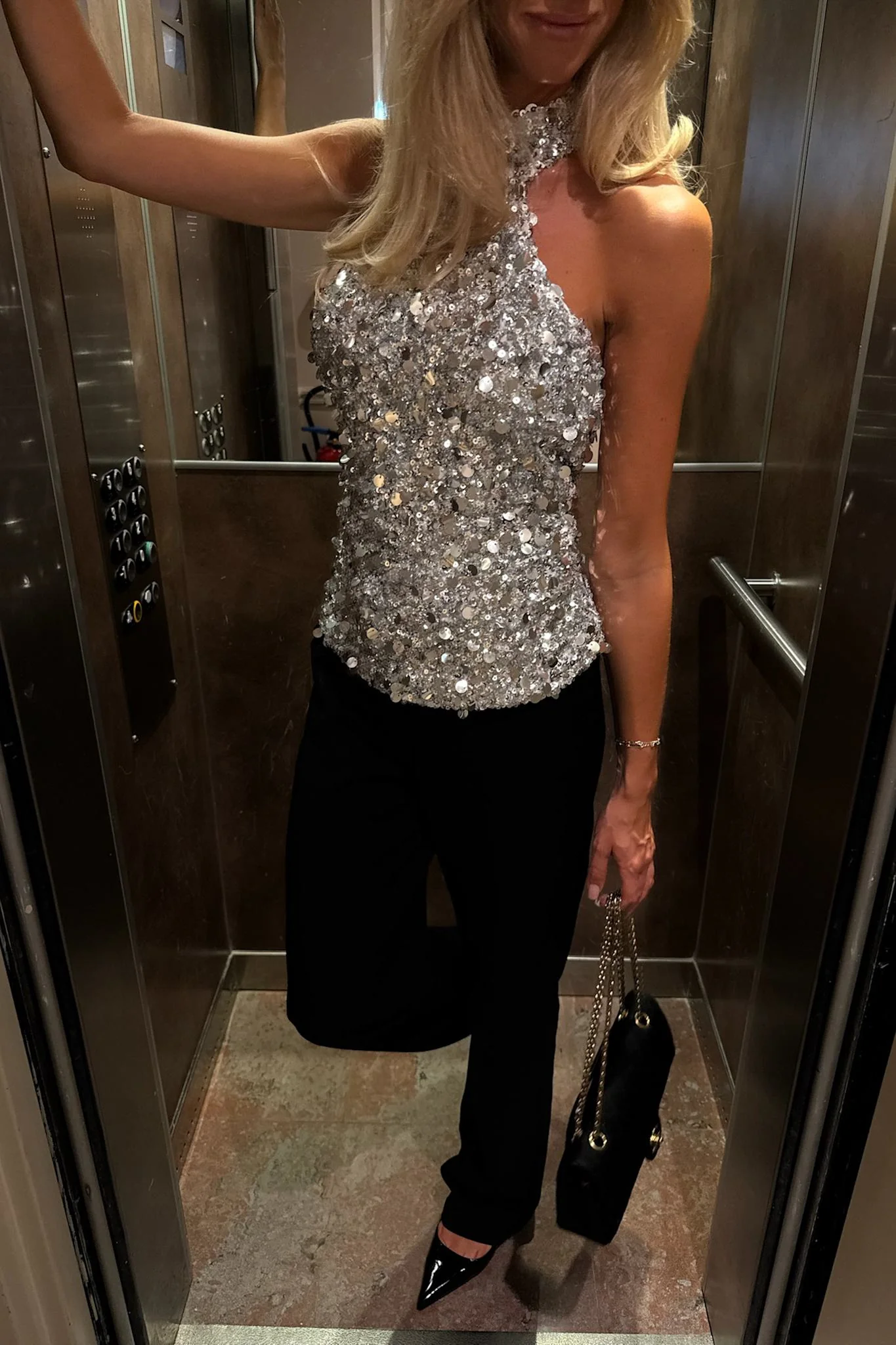EmilyIC Top - Silver Sequin - Image 7