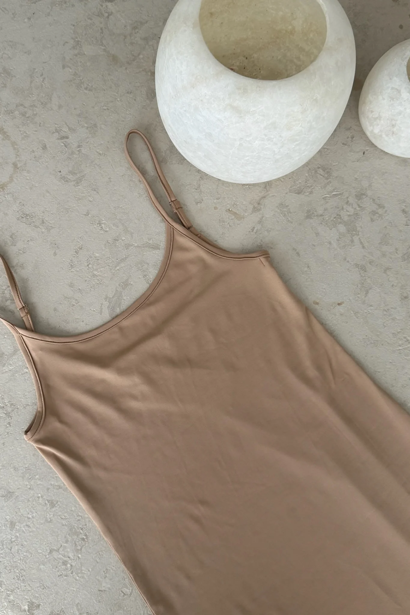 EmmaIC Slip Dress - Beige - Image 6
