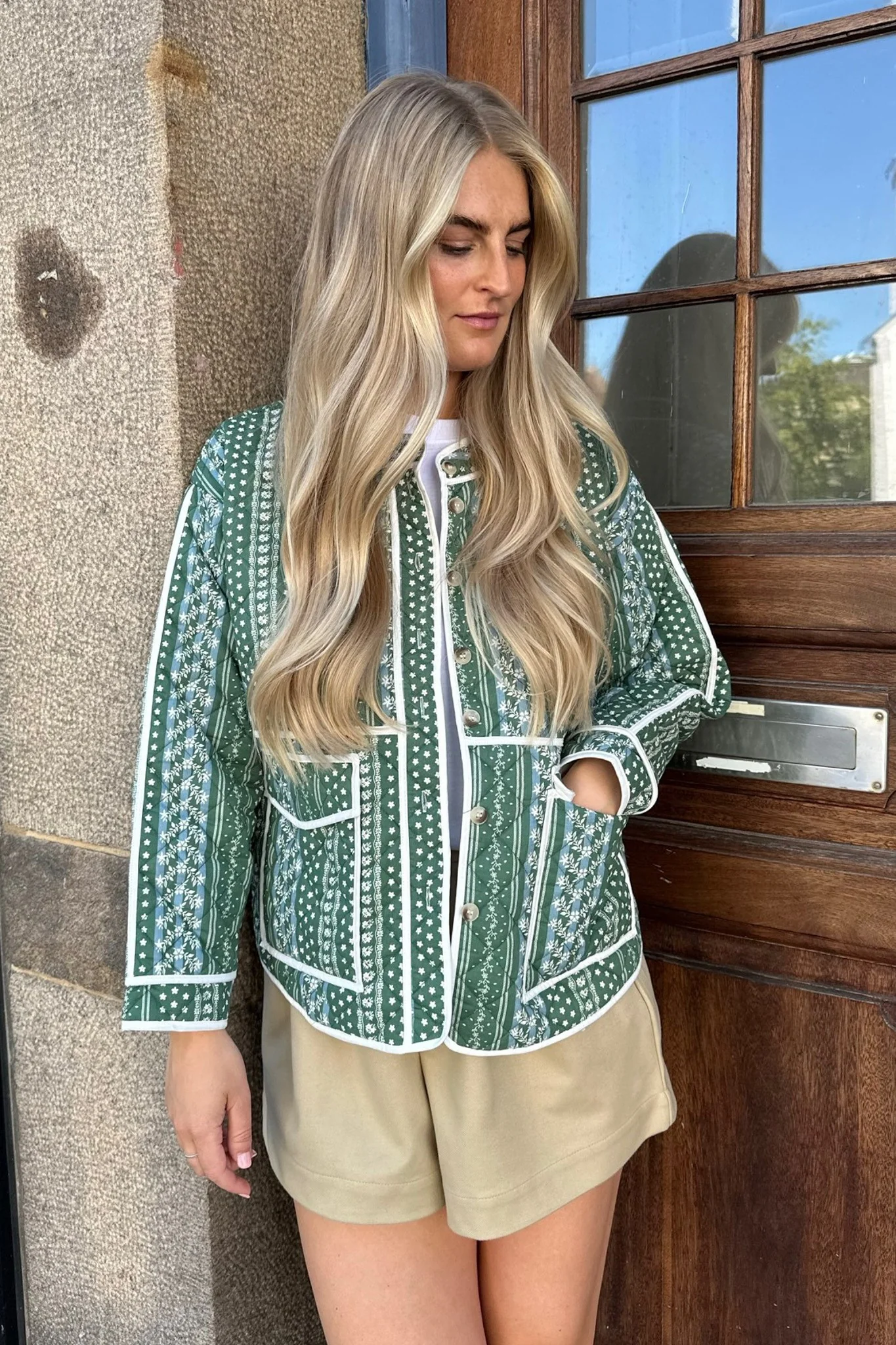 EmmyIC Quilted Jacket - Green - Image 3