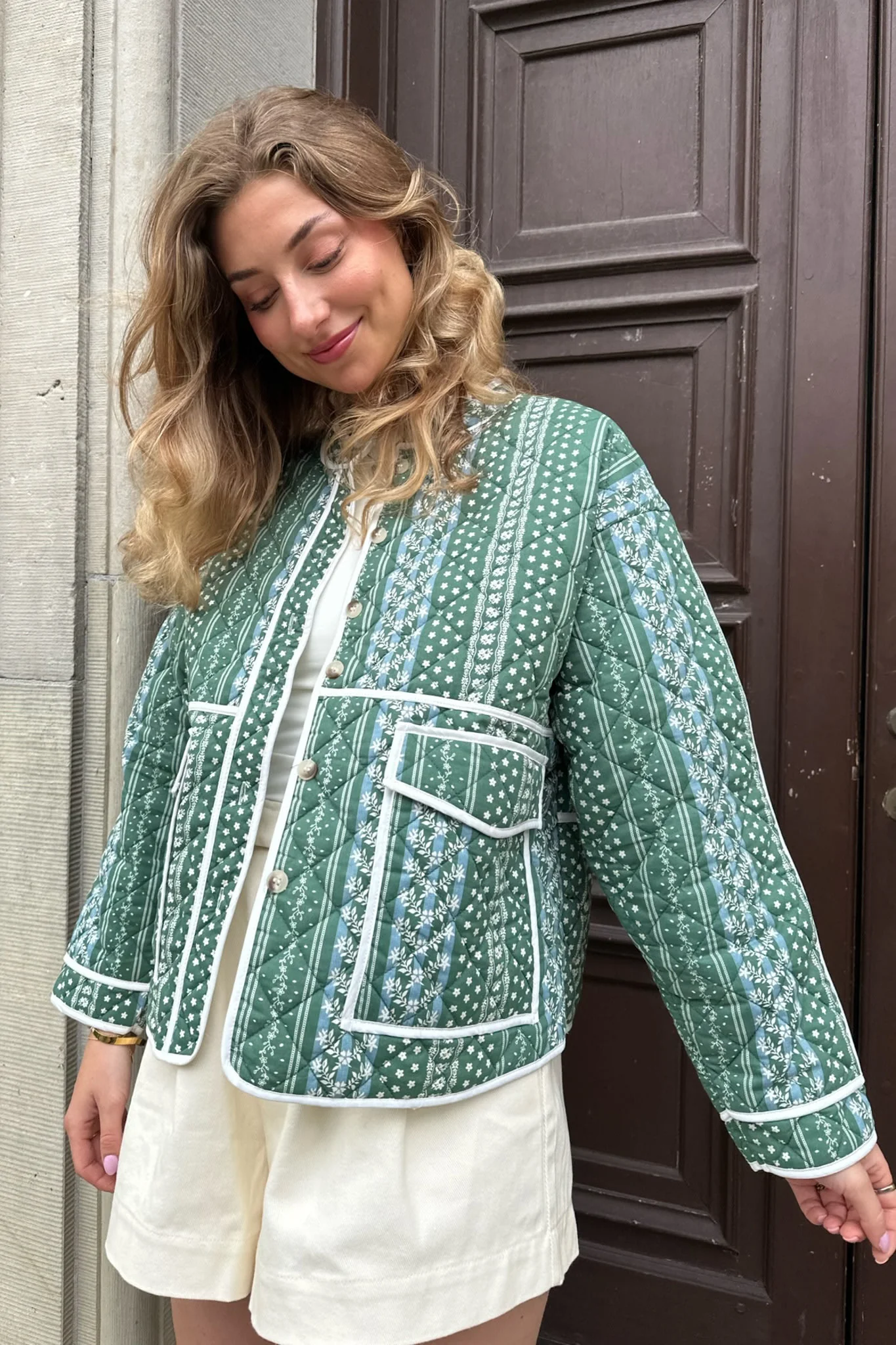 EmmyIC Quilted Jacket - Green - Image 7
