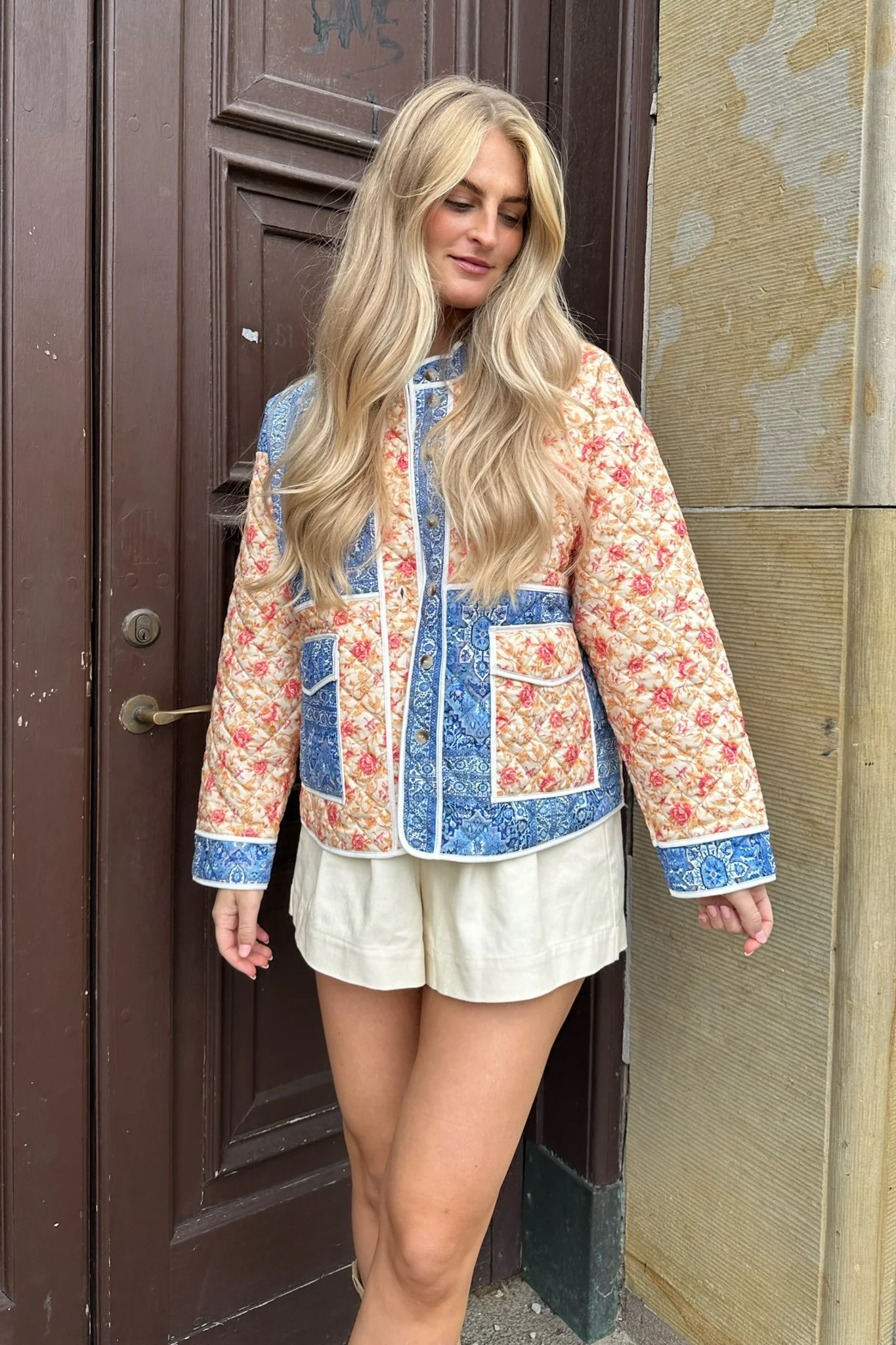EmmyIC Quilted Jacket - Rose Blue Multicolor - Image 5