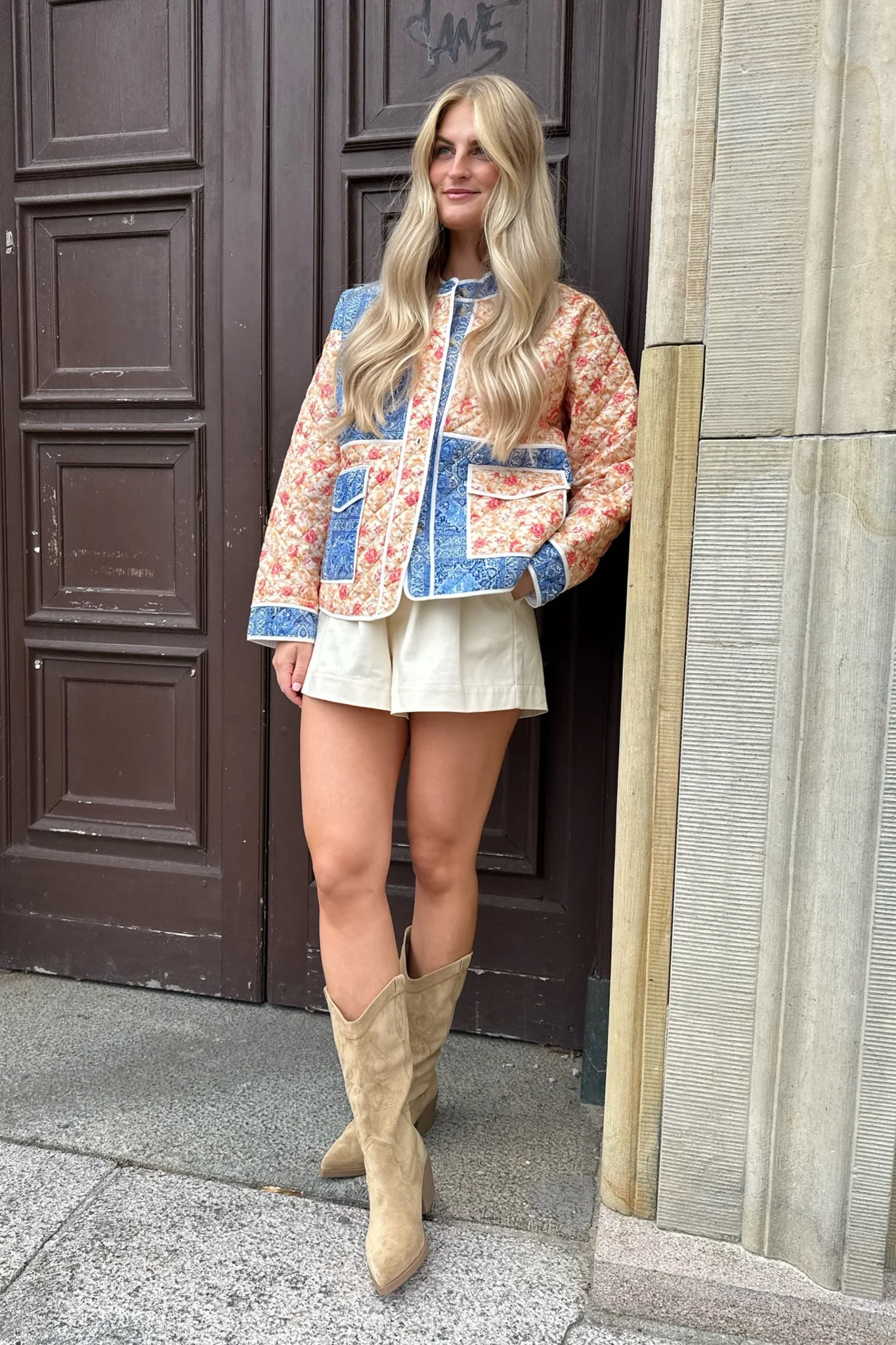 EmmyIC Quilted Jacket - Rose Blue Multicolor - Image 6