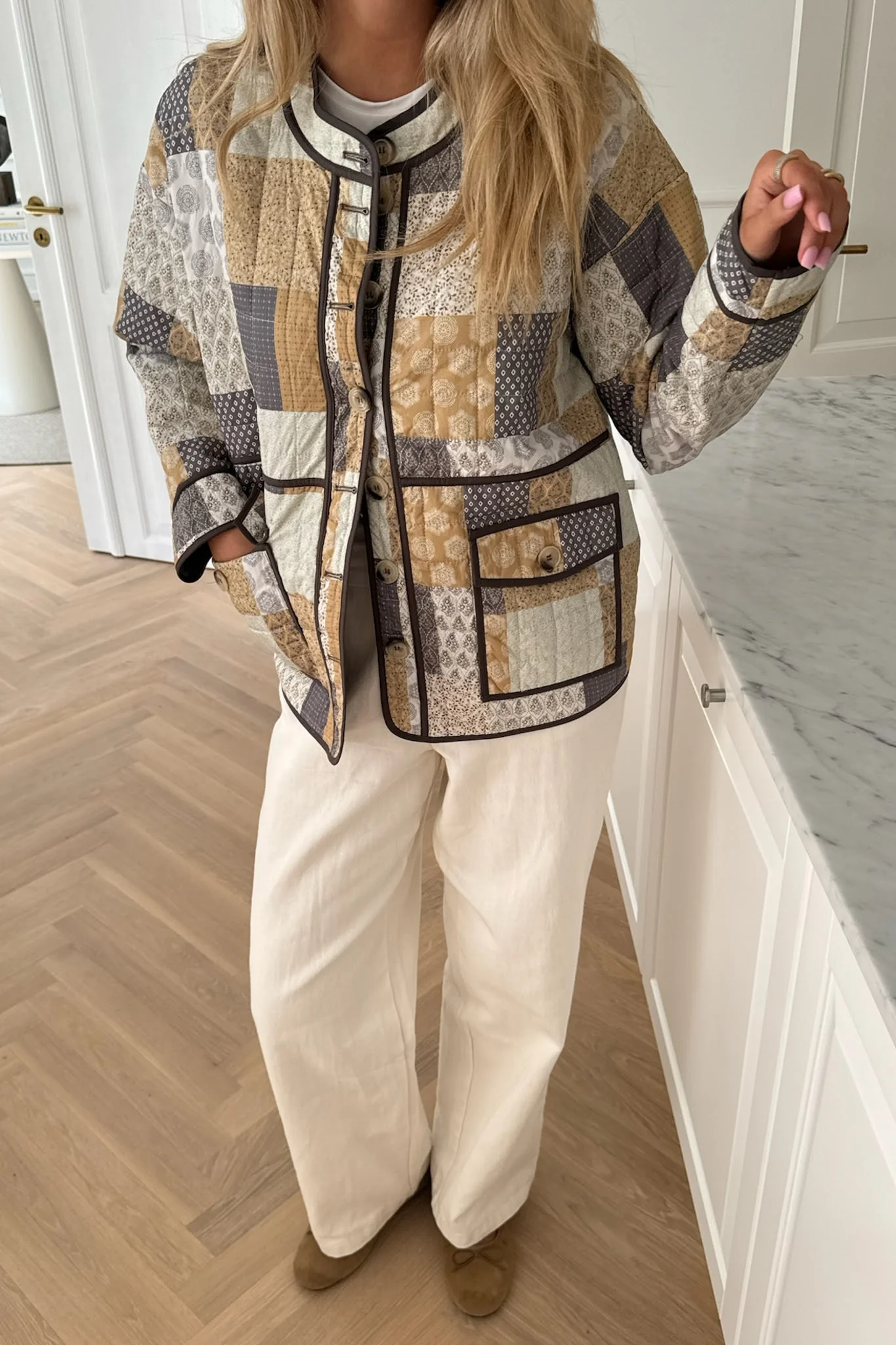 EmmyIC Quilted Jacket - Earth Multi Print - Image 10