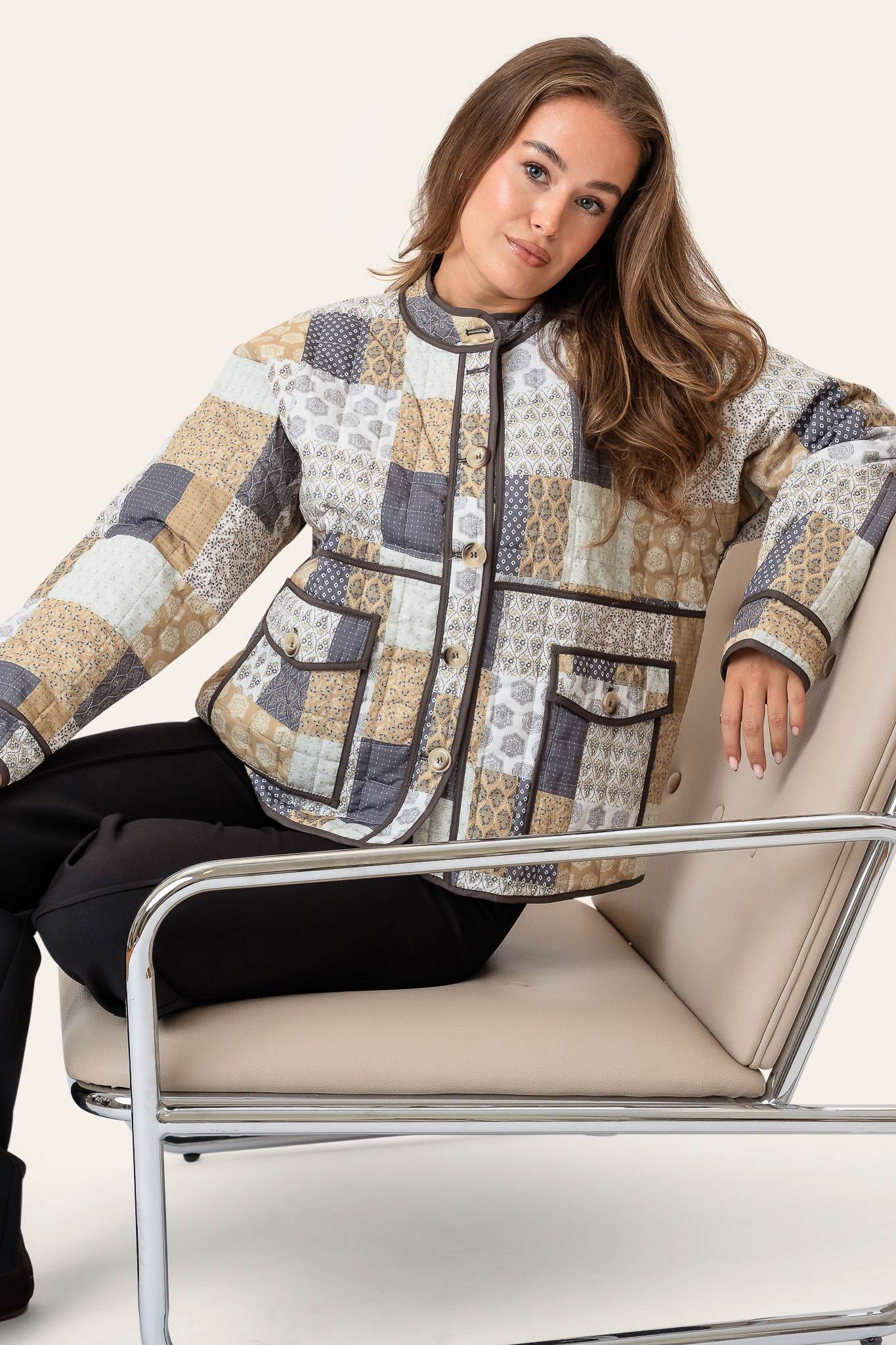 EmmyIC Quilted Jacket - Earth Multi Print - Image 5