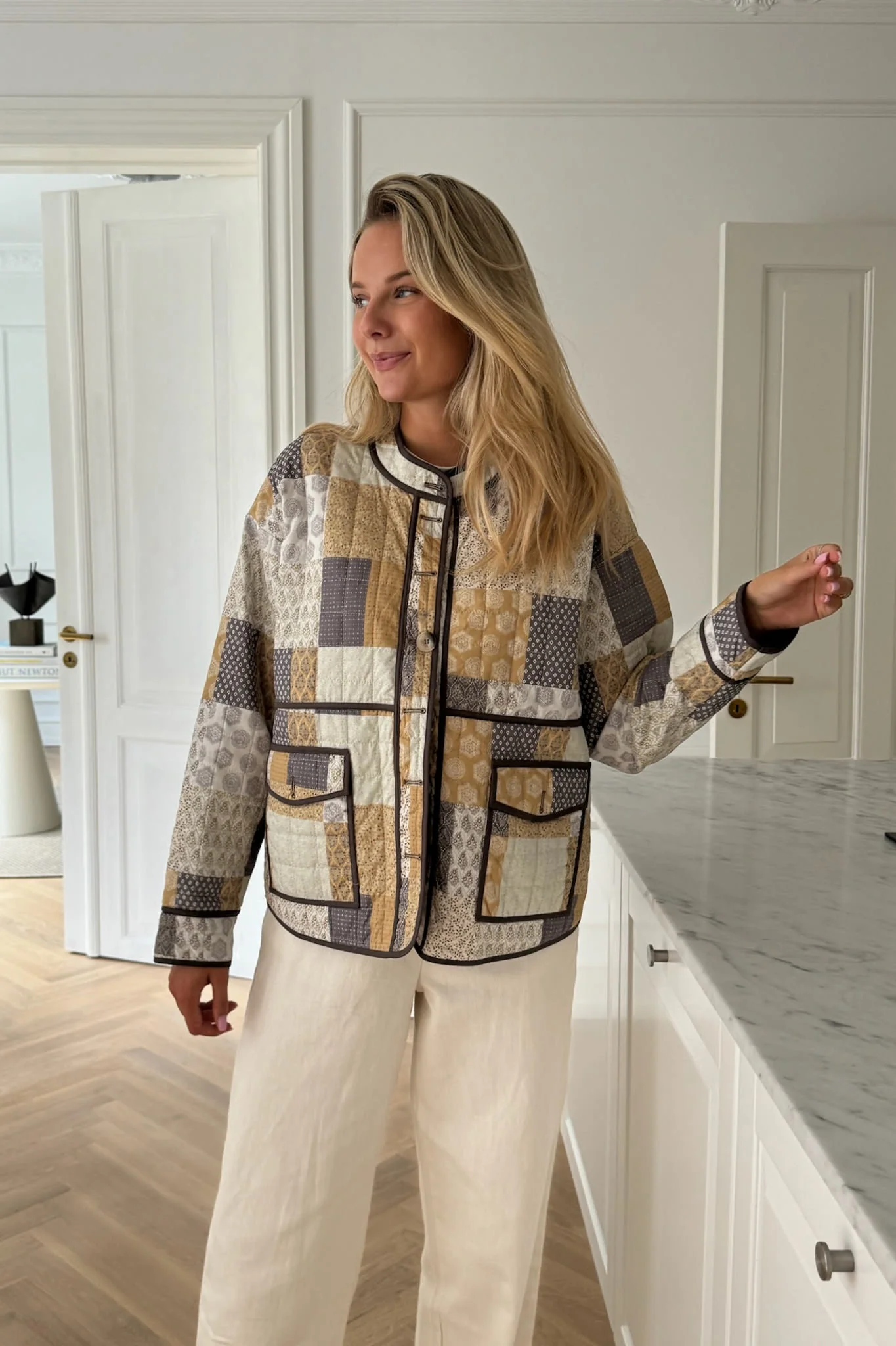 EmmyIC Quilted Jacket - Earth Multi Print - Image 9