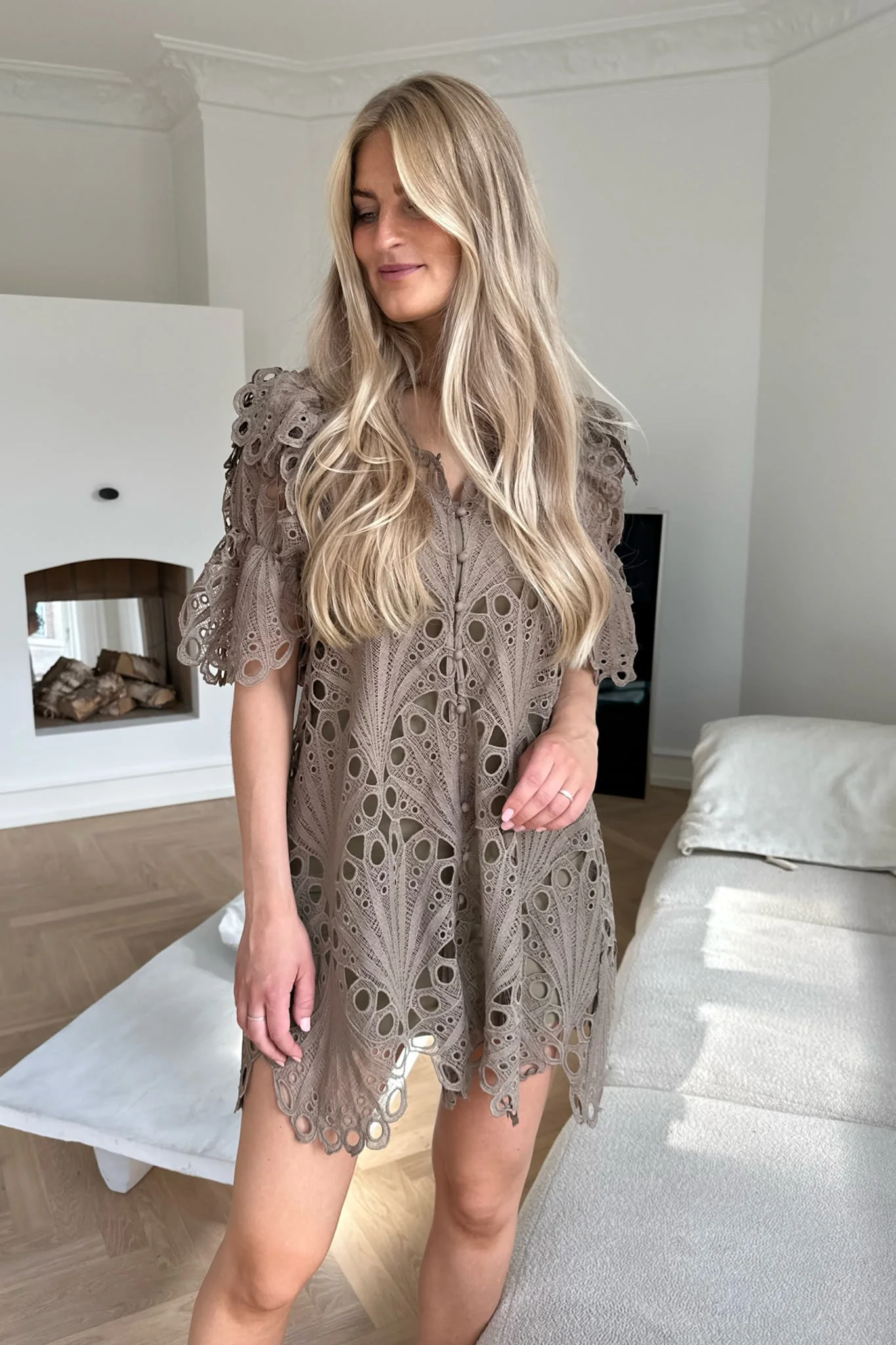 EstherIC Dress - Mocca Embroidery - Image 9